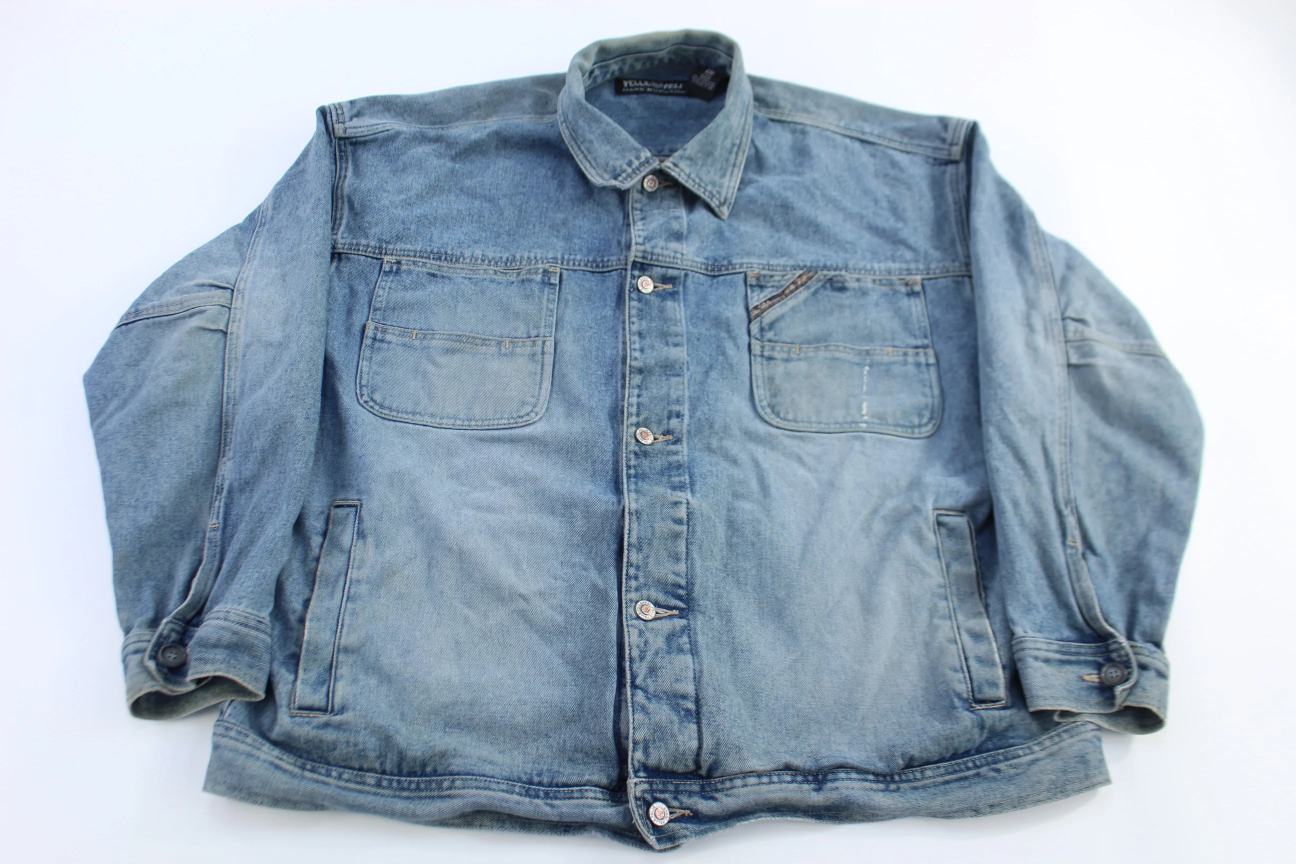 Vintage Pelle Pelle Light Wash Denim Jacket