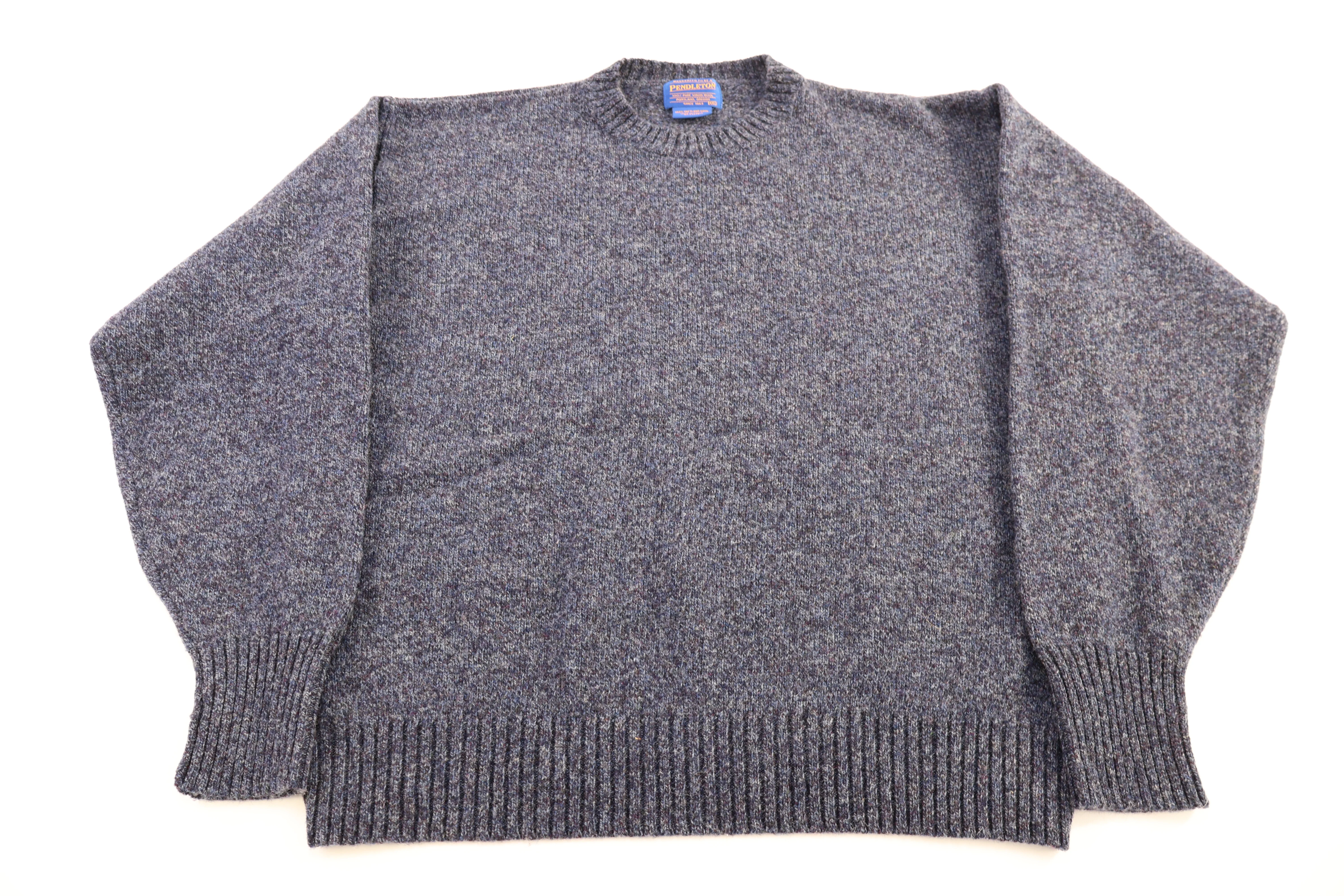 Vintage Pendleton Blue Knit Sweater