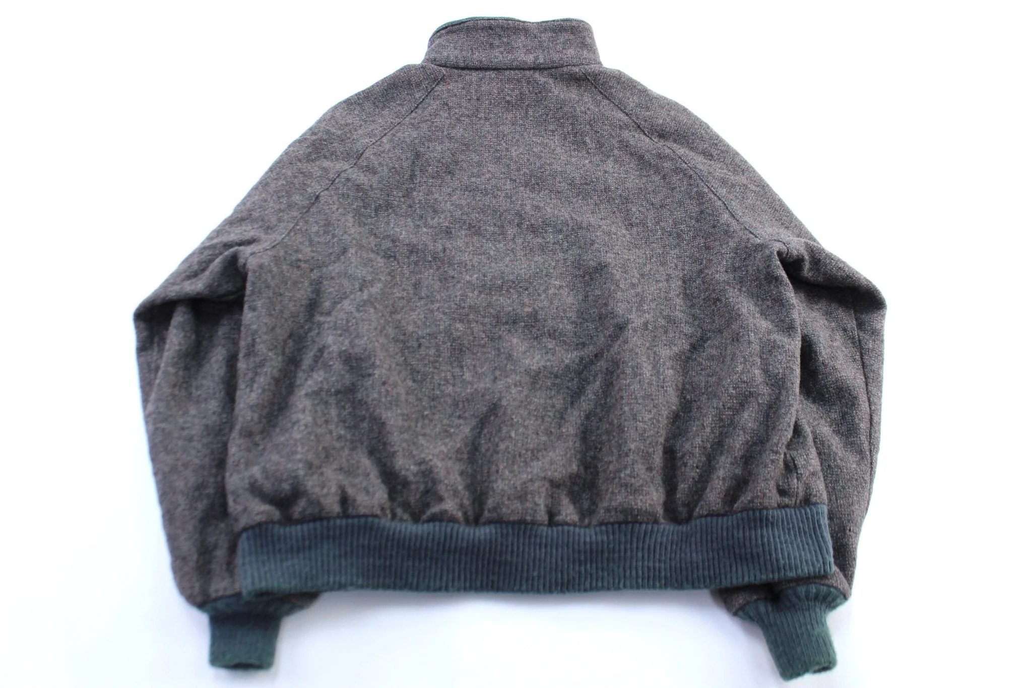 Vintage Pendleton Woolen Mills Grey & Green Zip Up Jacket - Image 2