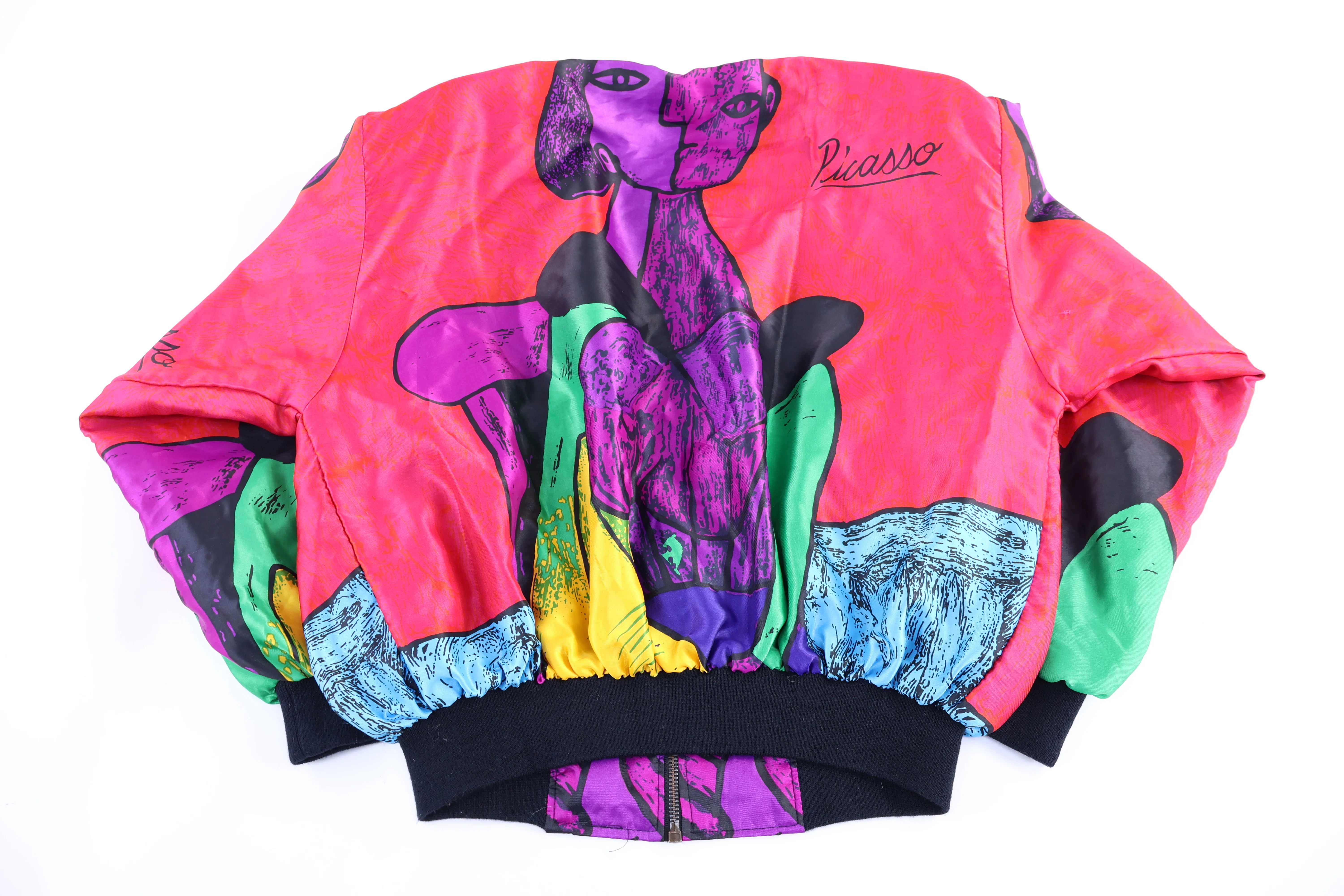 Vintage Picasso Full Zip Bomber Jacket - Image 2