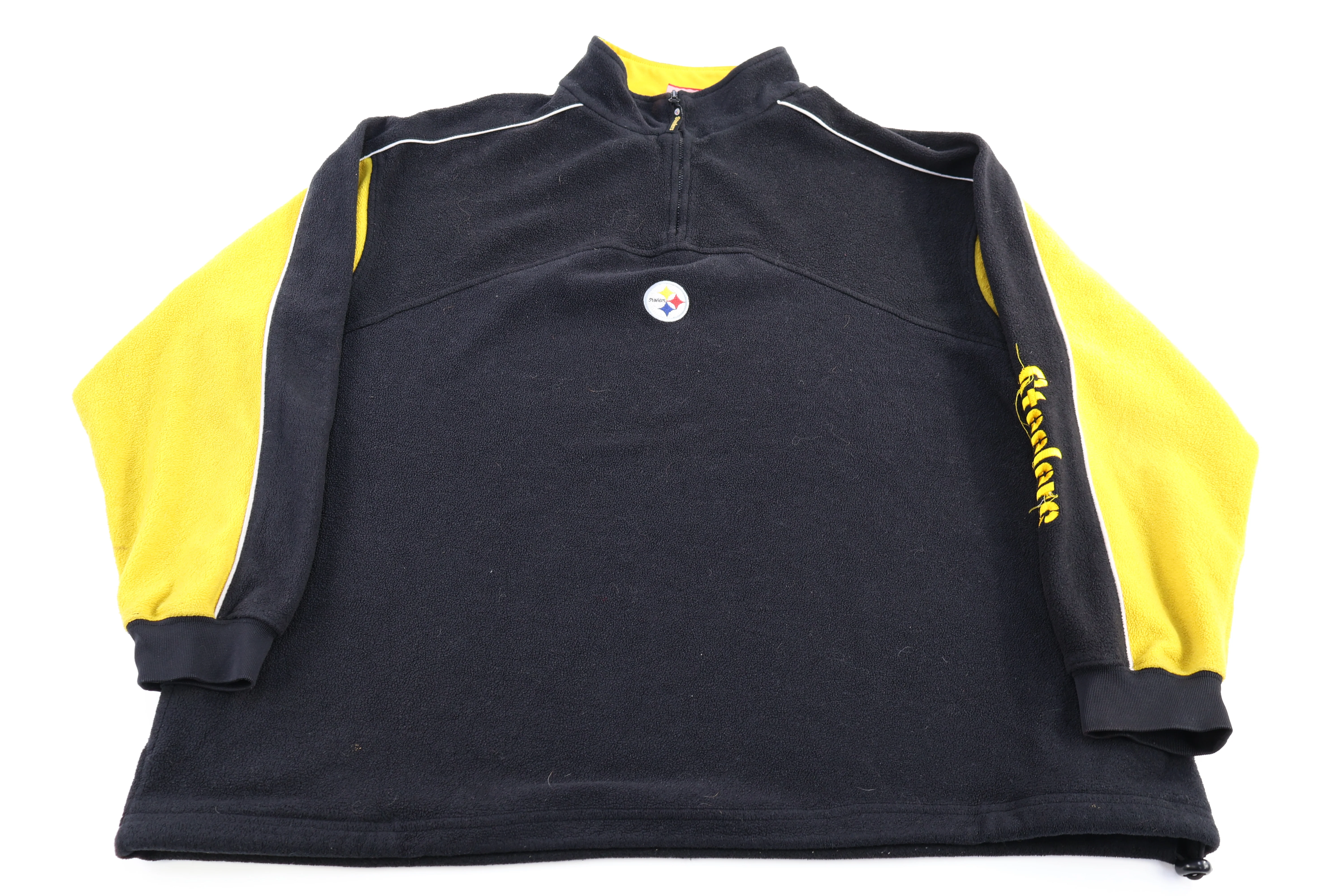 Vintage Pittsburgh Steelers Football Fleece Quarter Zip Sweater