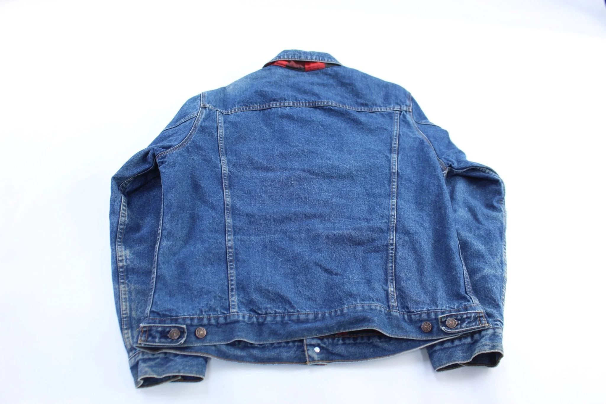 Vintage Plain Pockets Denim Jacket - Image 2