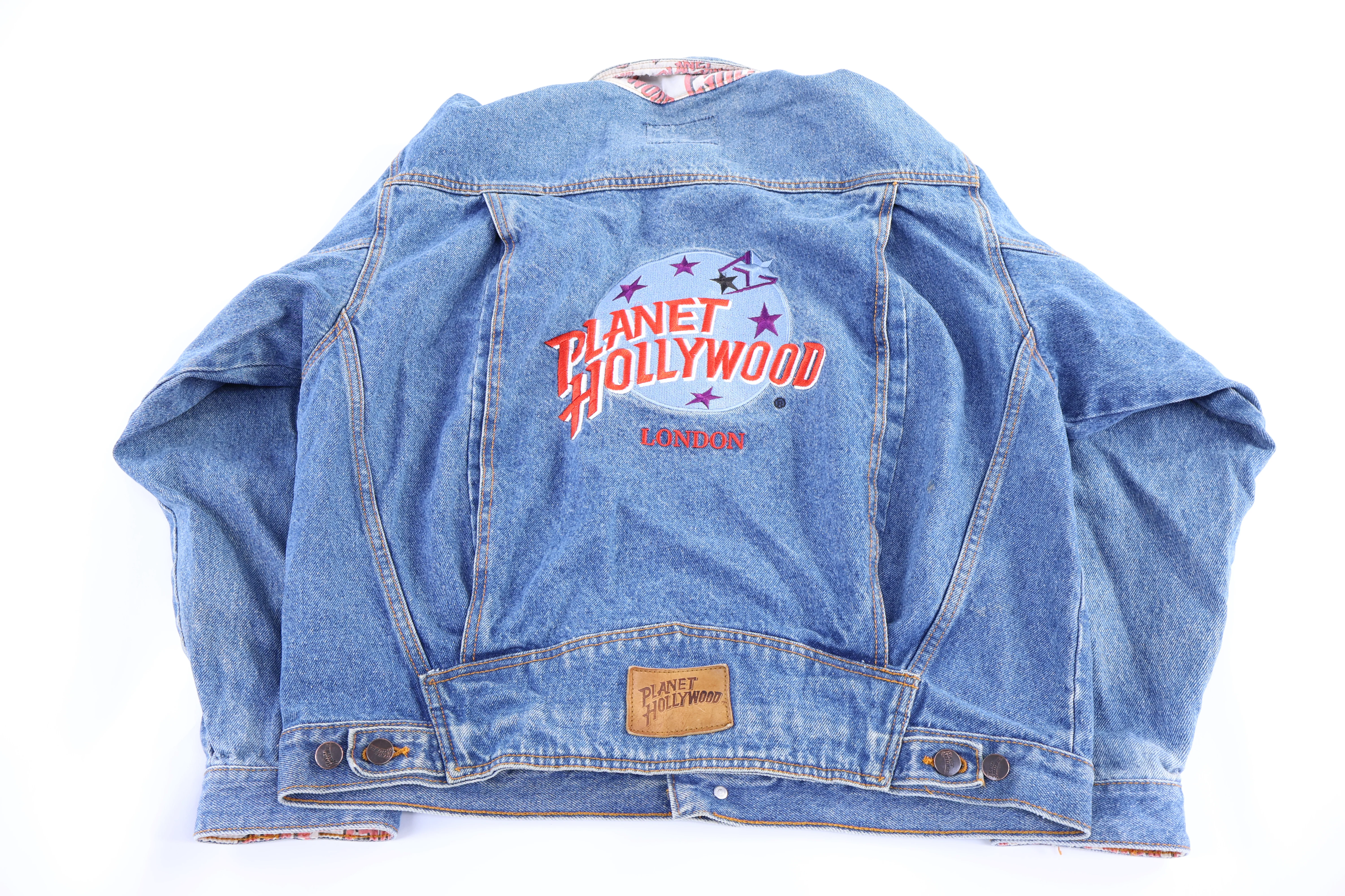 Vintage Planet Hollywood Light Wash Denim Jeans - Image 2