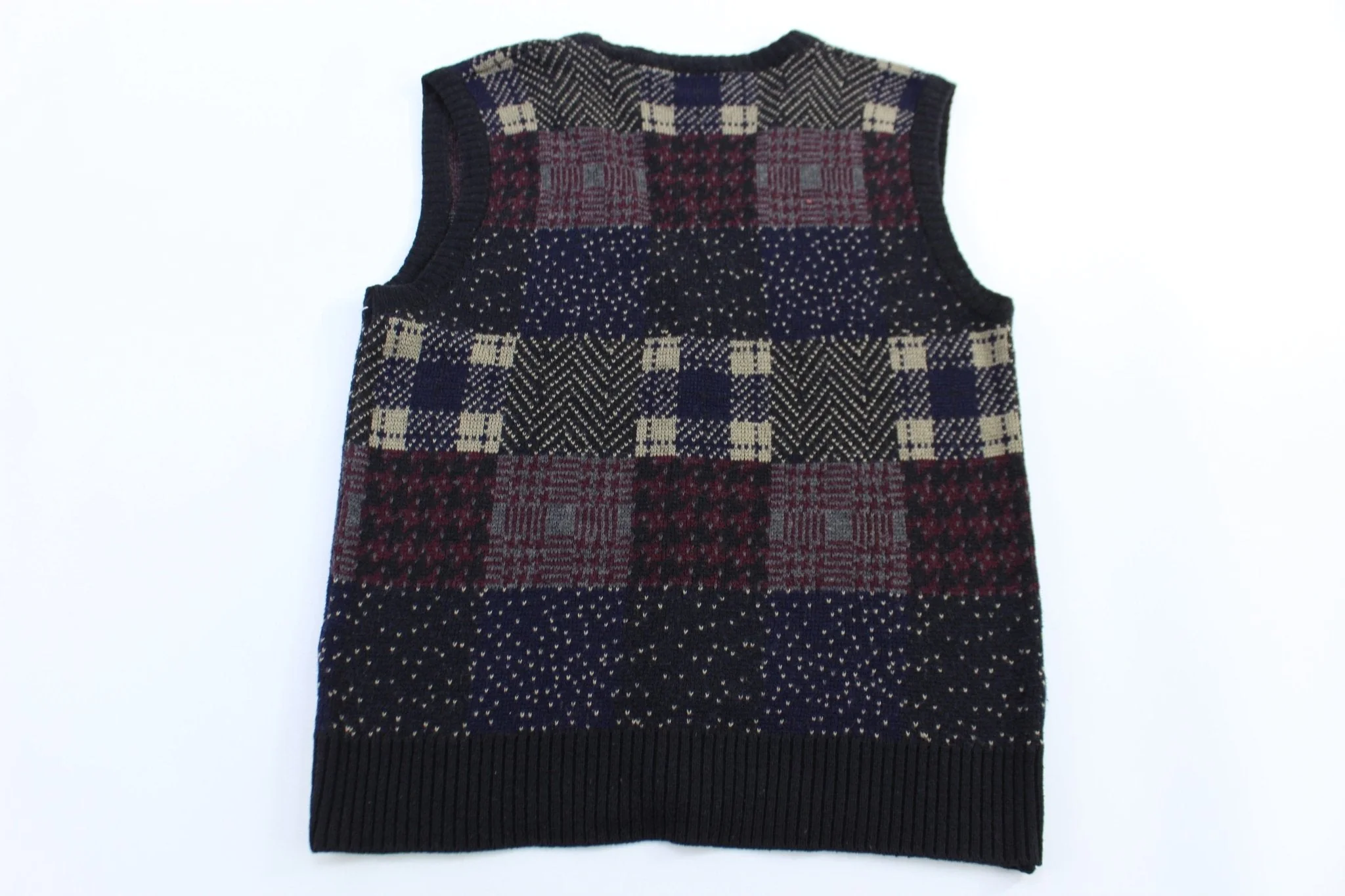 Vintage Prima Maglia Multipatterned Knit Vest - Image 2