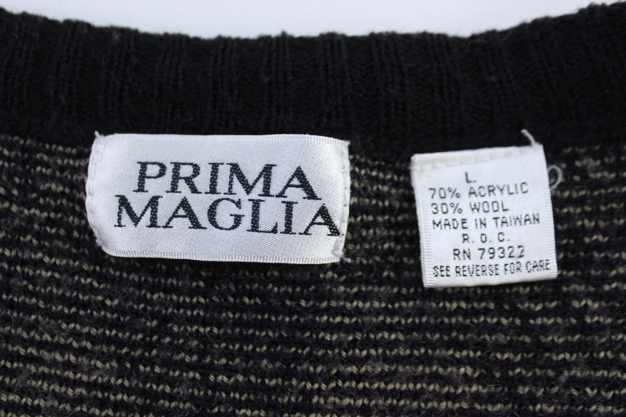 Vintage Prima Maglia Multipatterned Knit Vest - Image 3