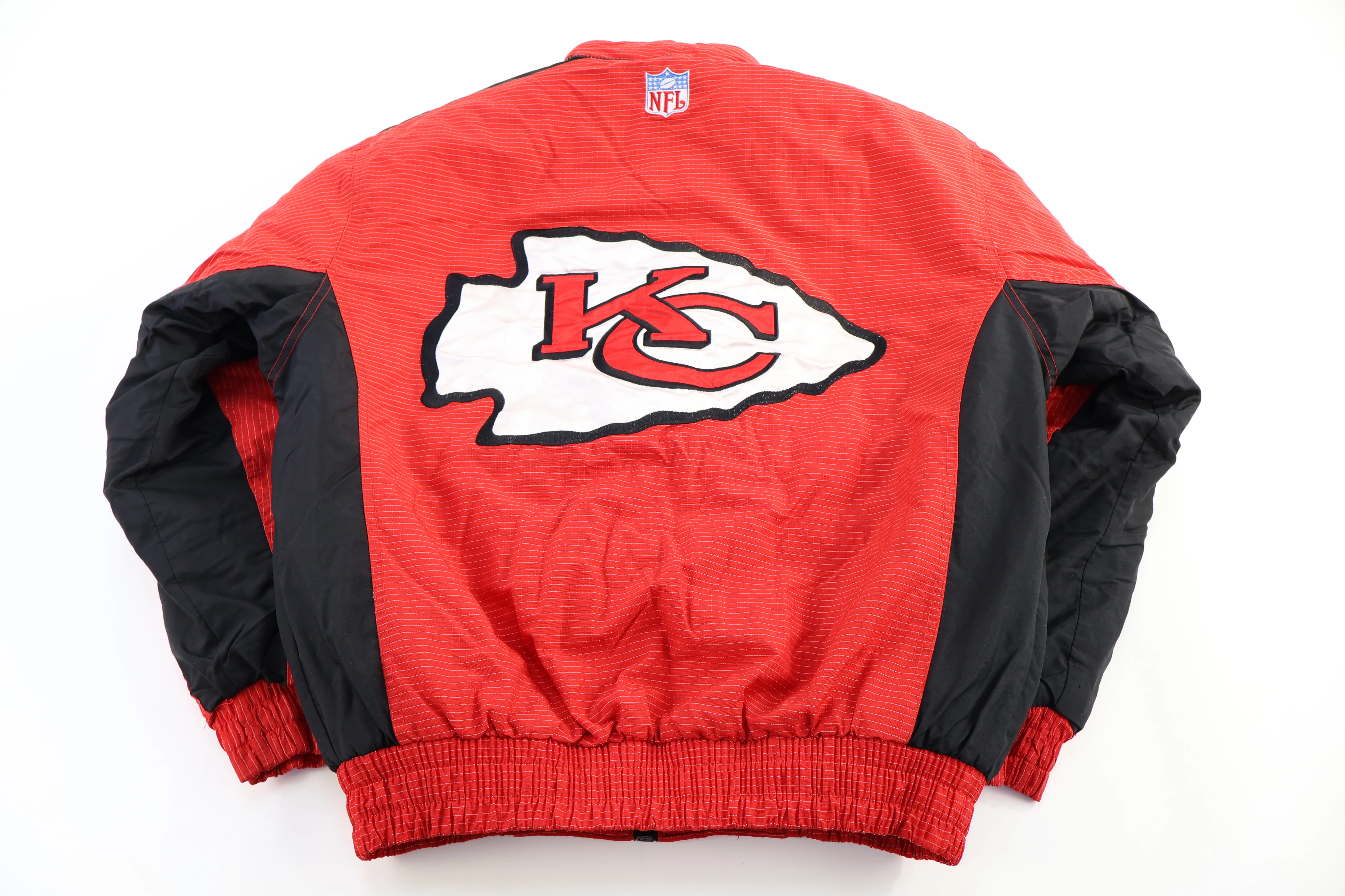 Vintage Pro Line Kansas City Chiefs Football Full Zip Jacket - Image 2
