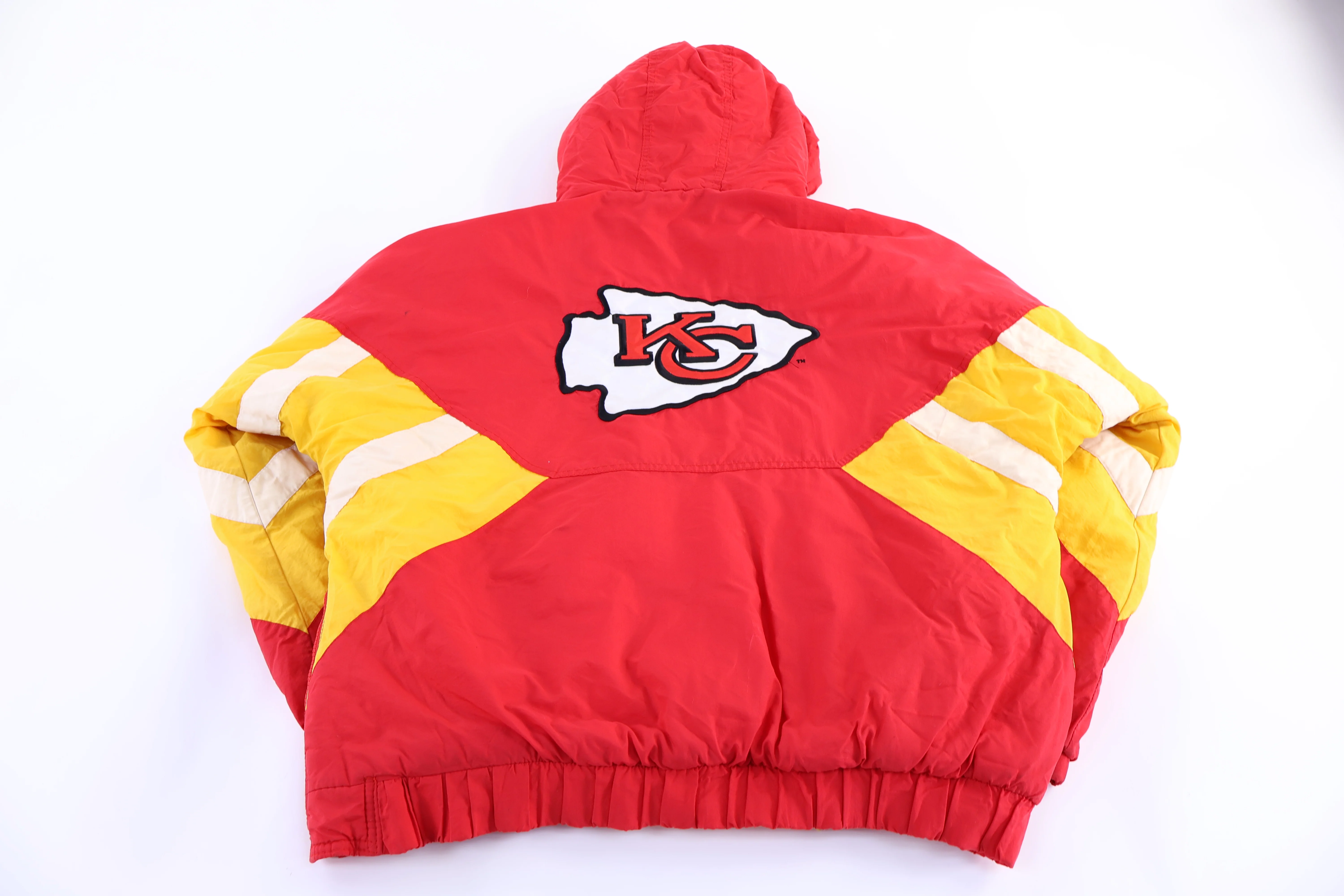 Vintage Pro Line Kansas City Chiefs Football Puffer Jacket - Image 2