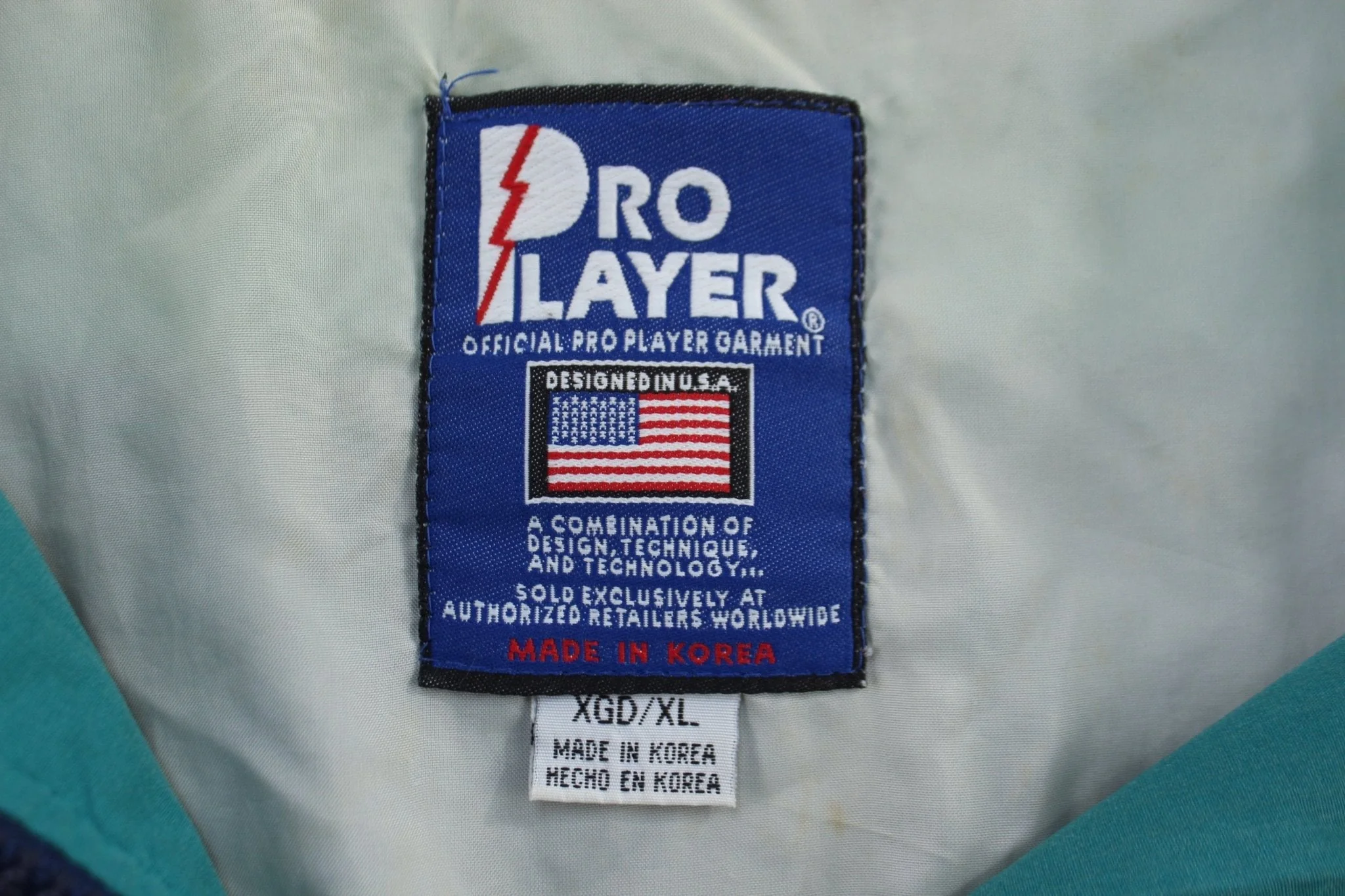 Vintage Pro Player Miami Dolphins Baseball Full Zip Jacket - Image 4