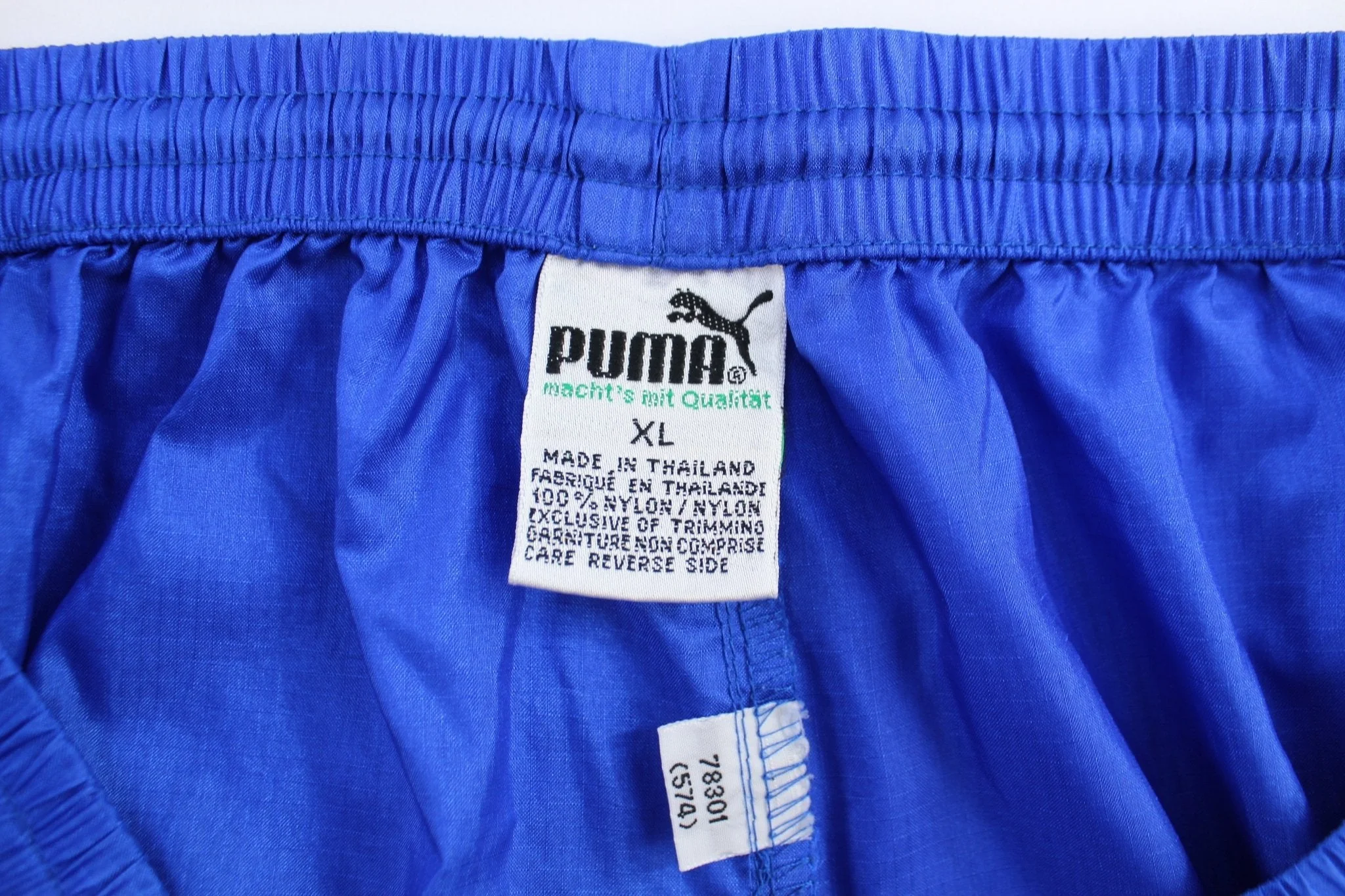 Vintage Puma Embroidered Logo Blue Pants - Image 3