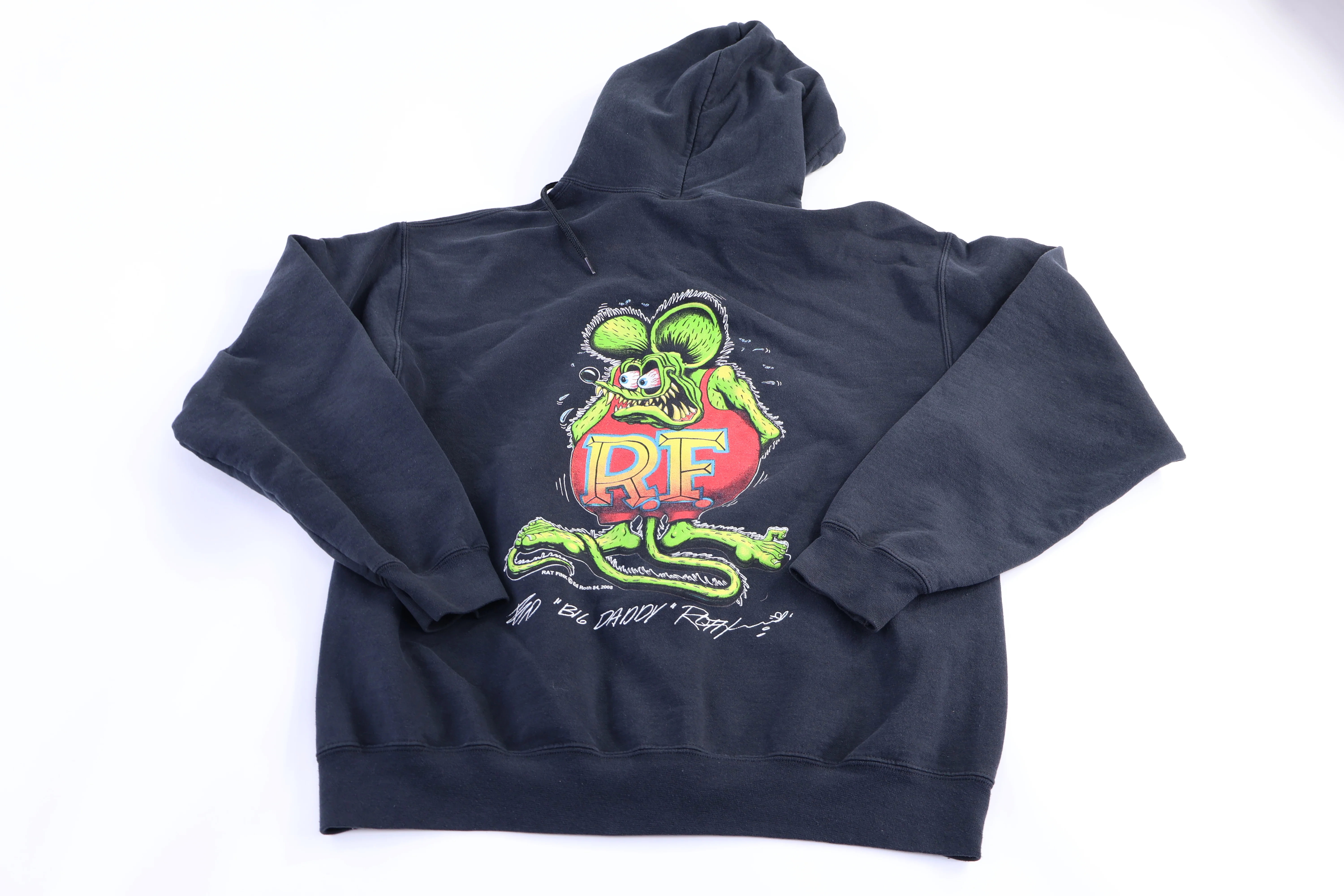 Vintage Rat Fink Full Zip Hoodie - Image 2