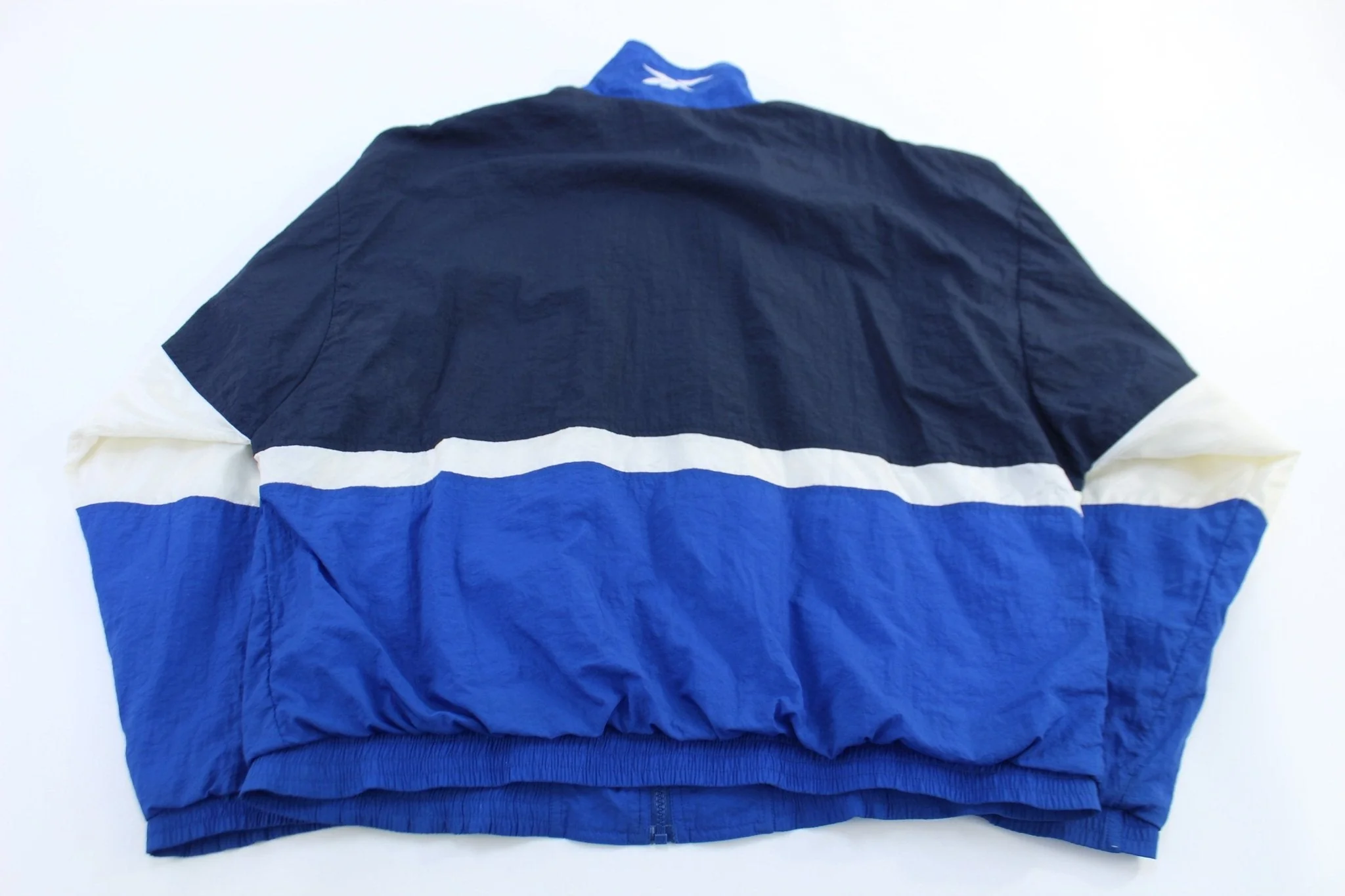 Vintage Reebok Embroidered Logo Blue, Black & White Jacket - Image 2