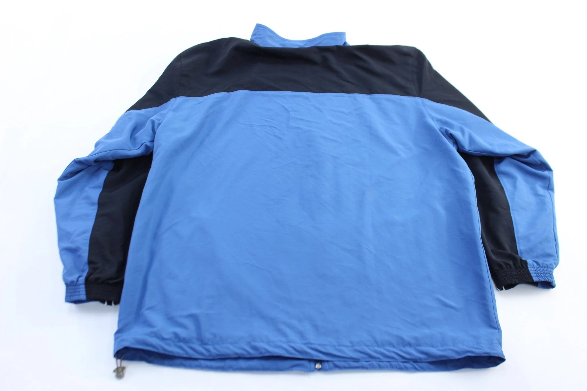 Vintage Reebok Embroidered Logo Blue & Black Zip Up Jacket - Image 2