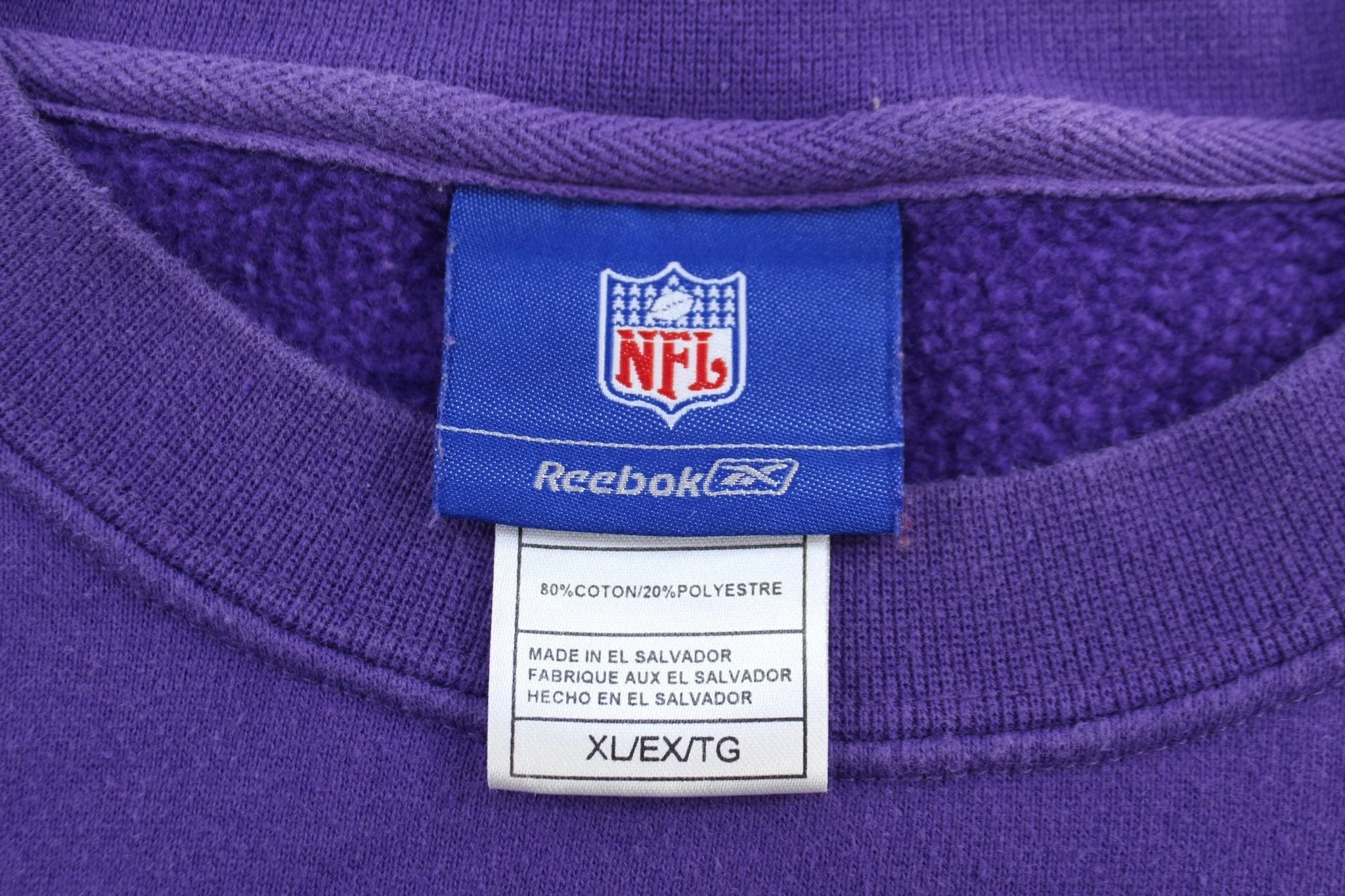 Vintage Reebok Minnesota Vikings Football Sweatshirt - Image 3