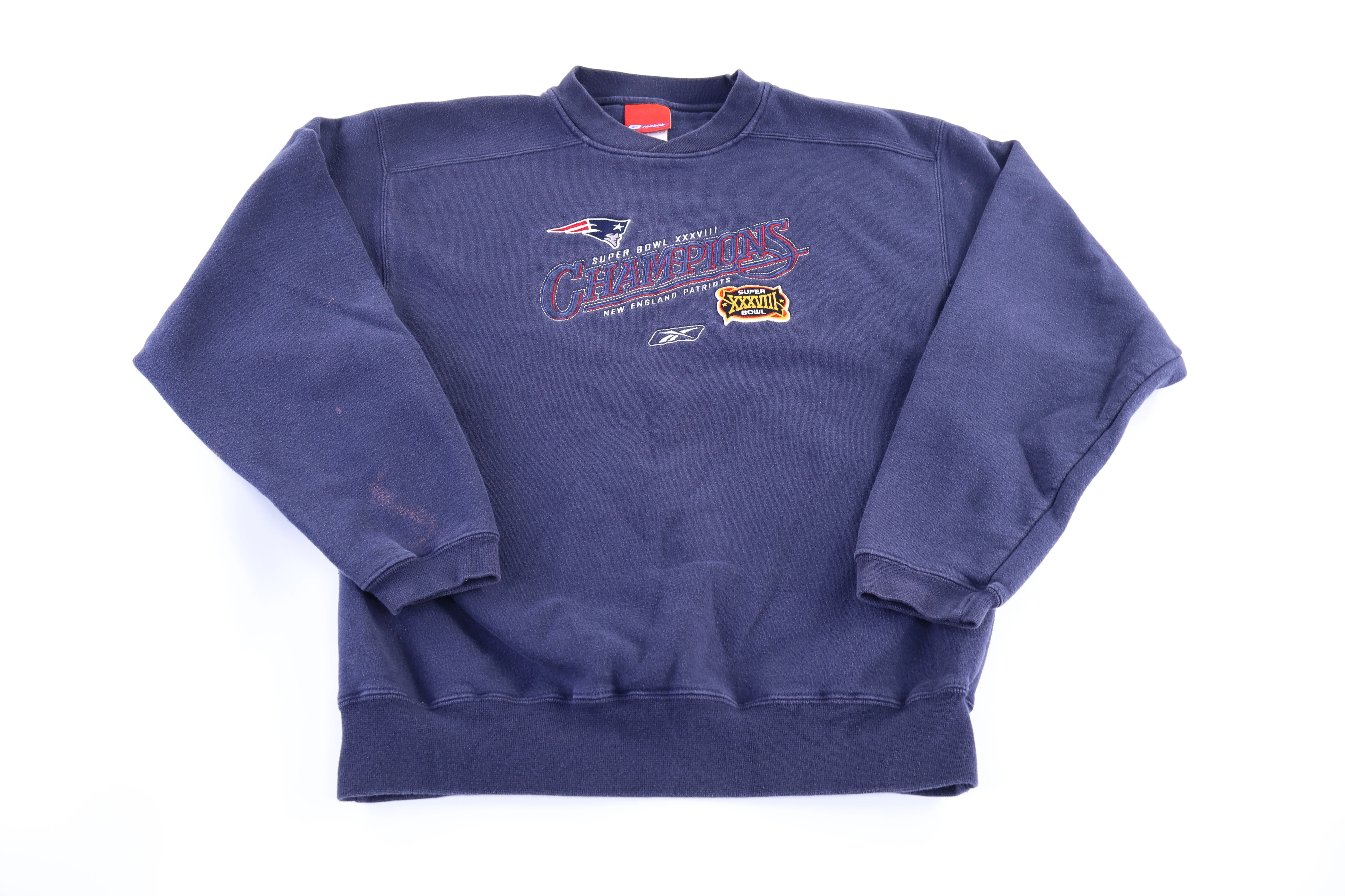 Vintage Reebok New England Patriots Football Sweatshirt
