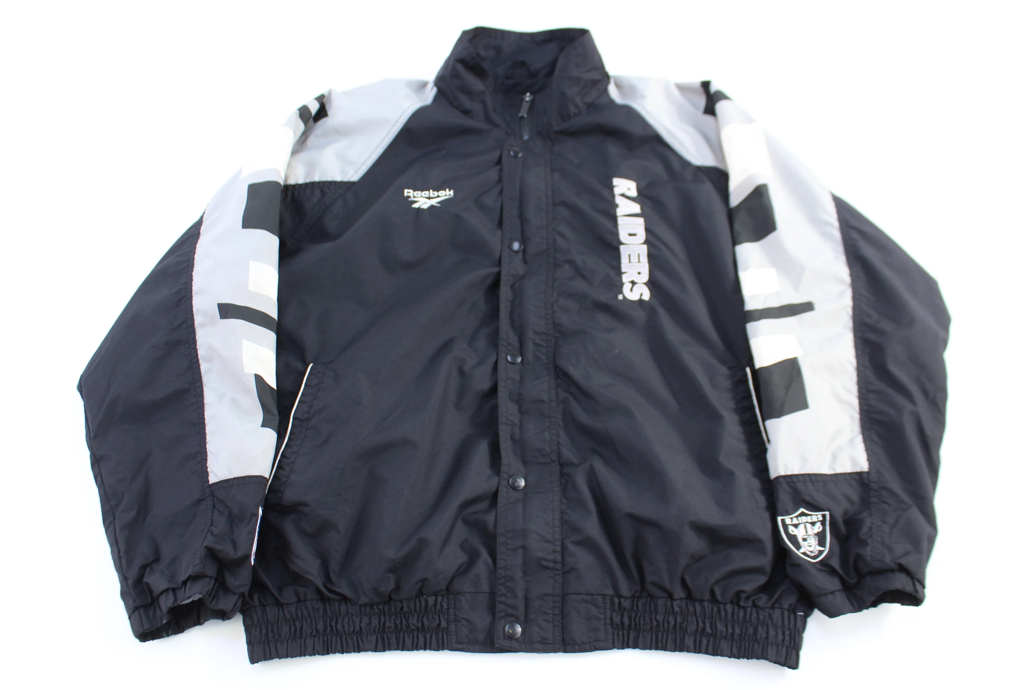 Vintage Reebok Oakland Raiders Full Zip Jacket