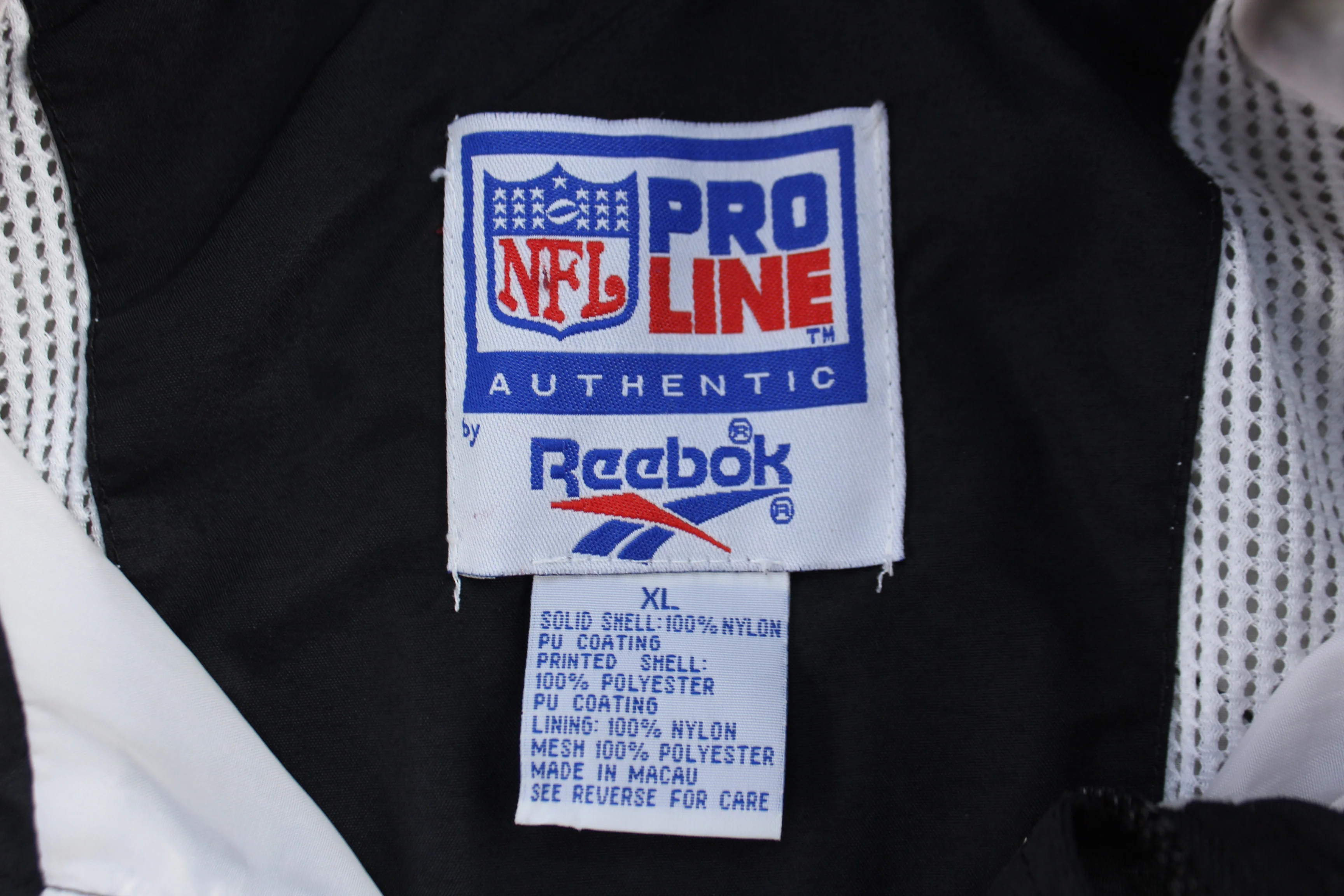 Vintage Reebok Oakland Raiders Full Zip Jacket - Image 3