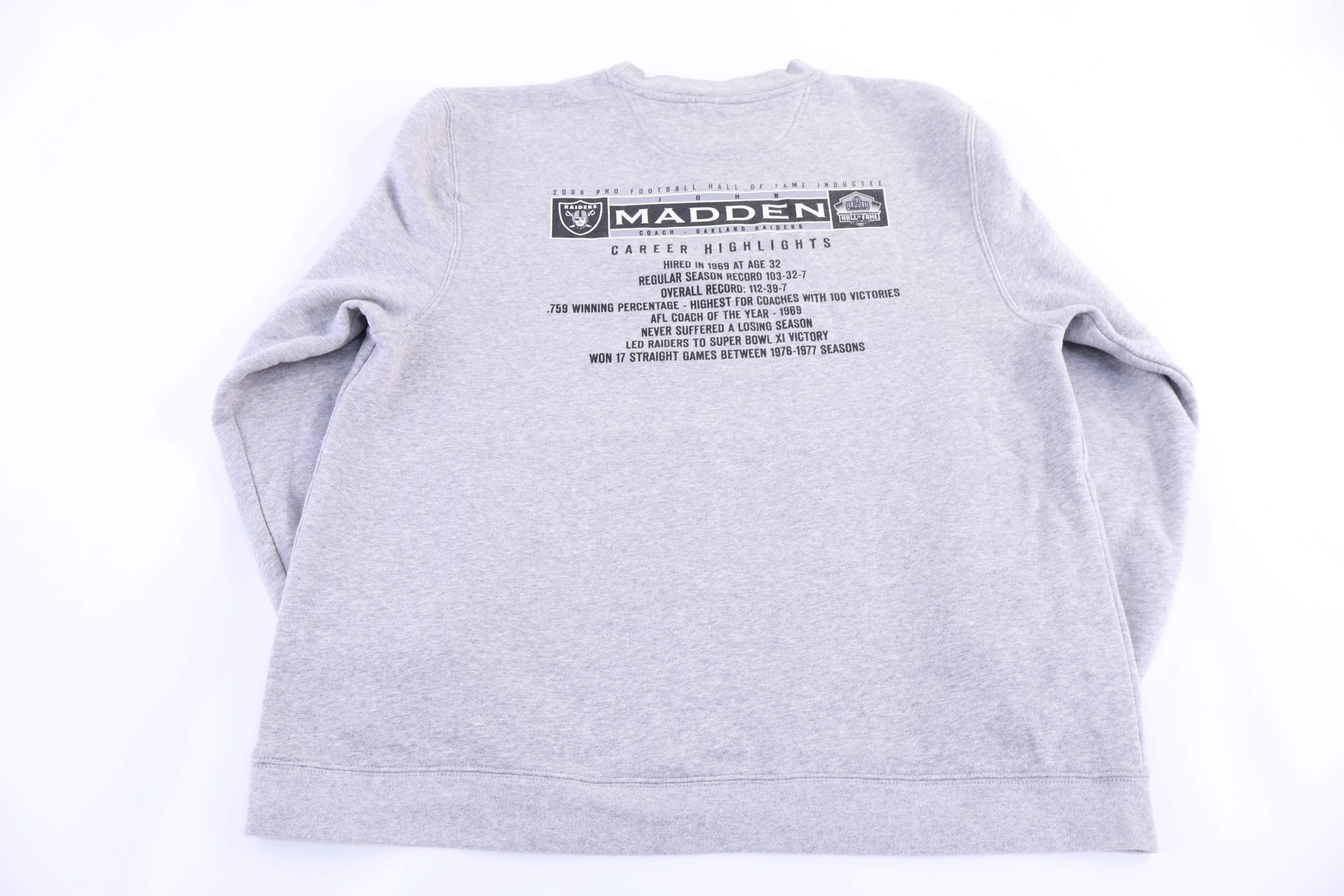 Vintage Reebok Oakland Raiders Madden Sweatshirt - Image 2