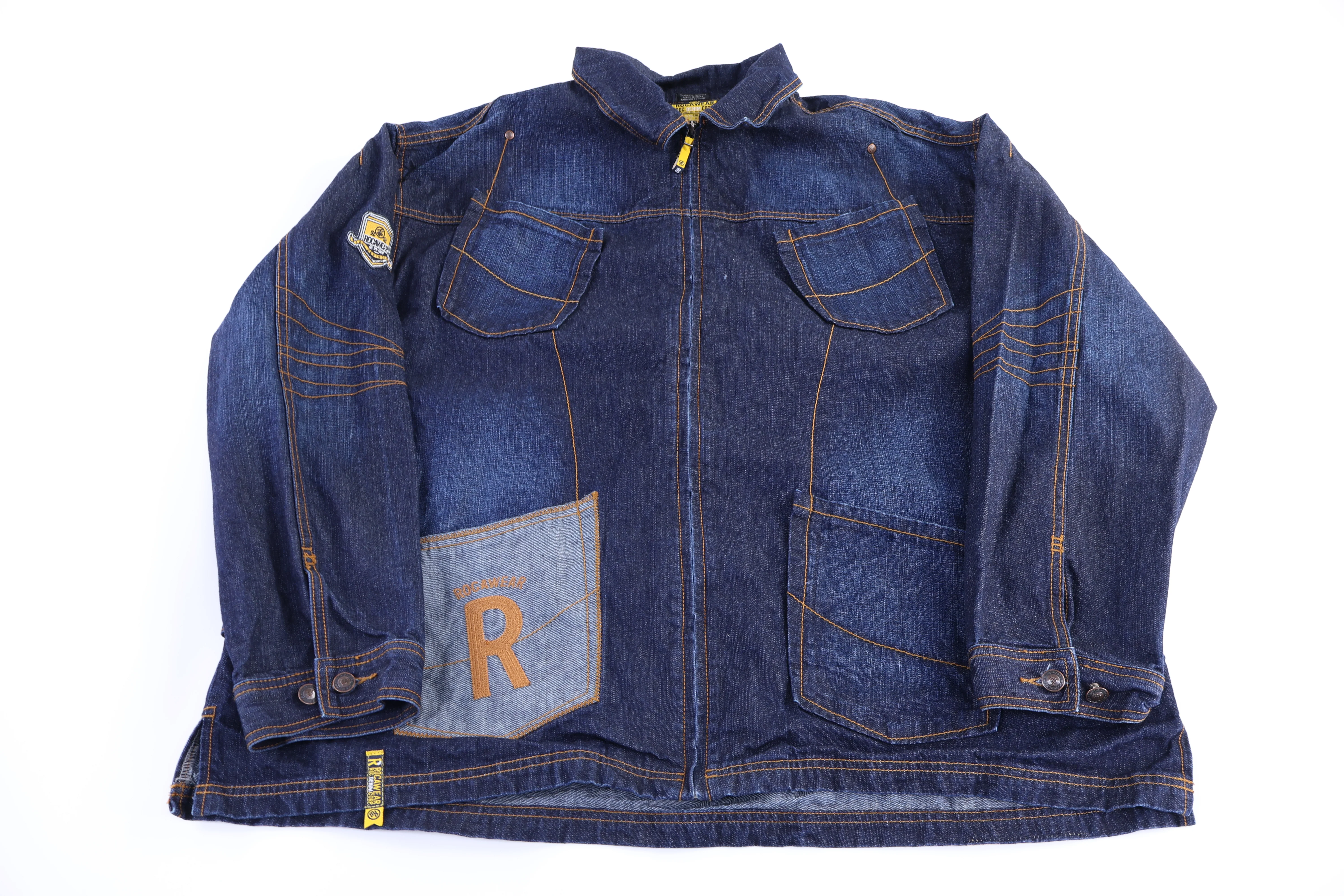 Vintage Rocawear Dark Wash Denim Jacket
