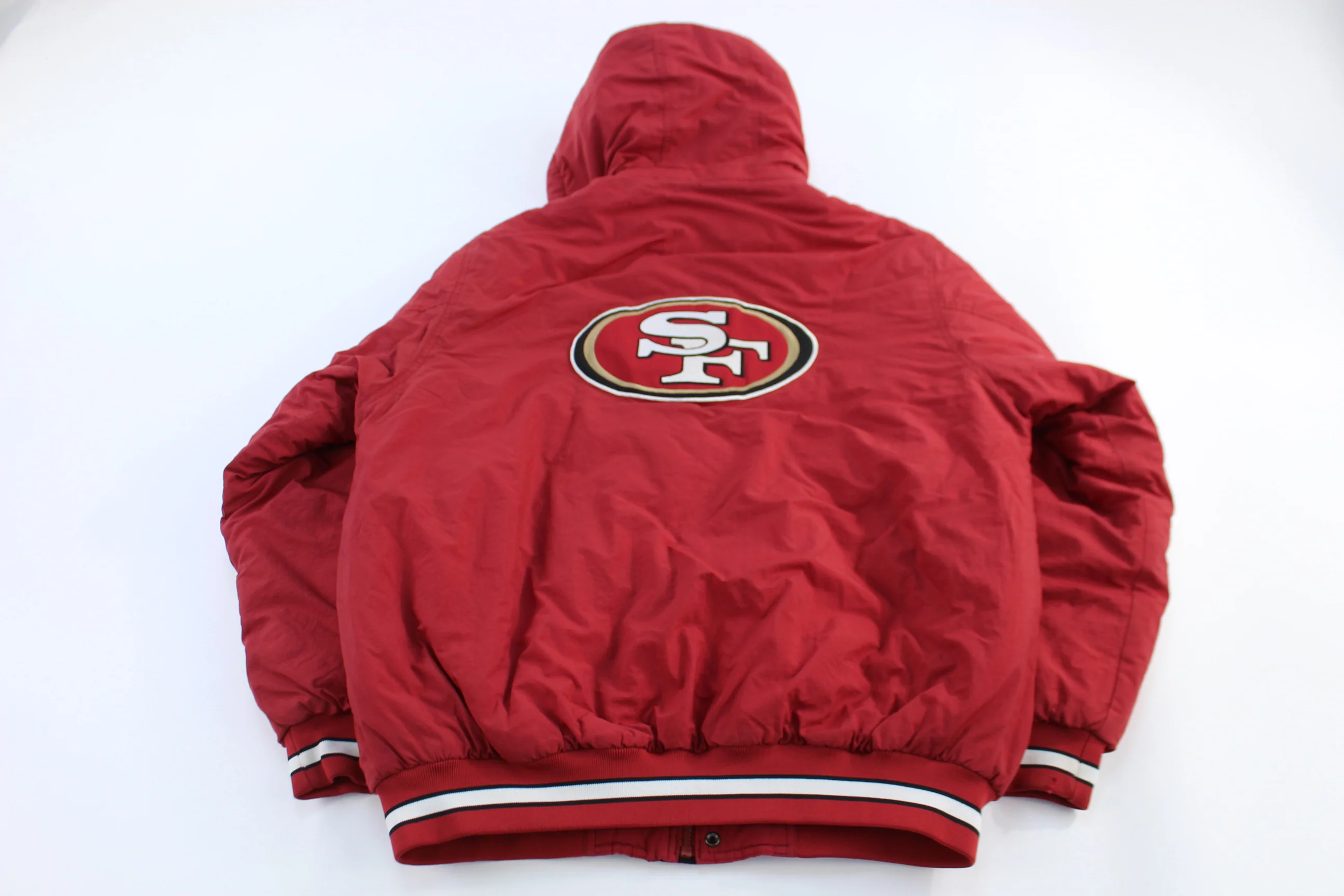 Vintage San Francisco 49ers Full Zip Hooded Jacket - Image 2