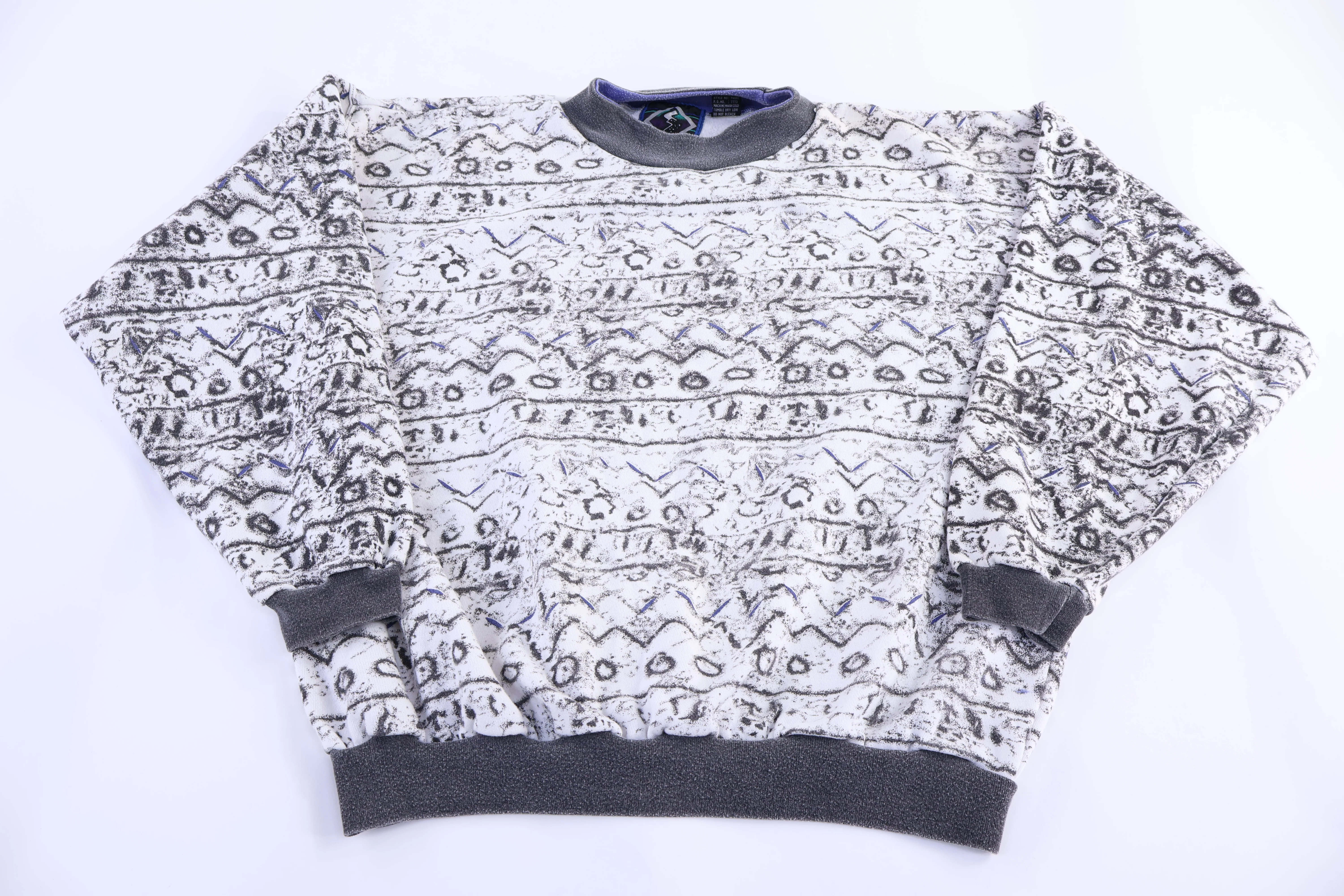 Vintage Santana Multipattern Pullover Sweater