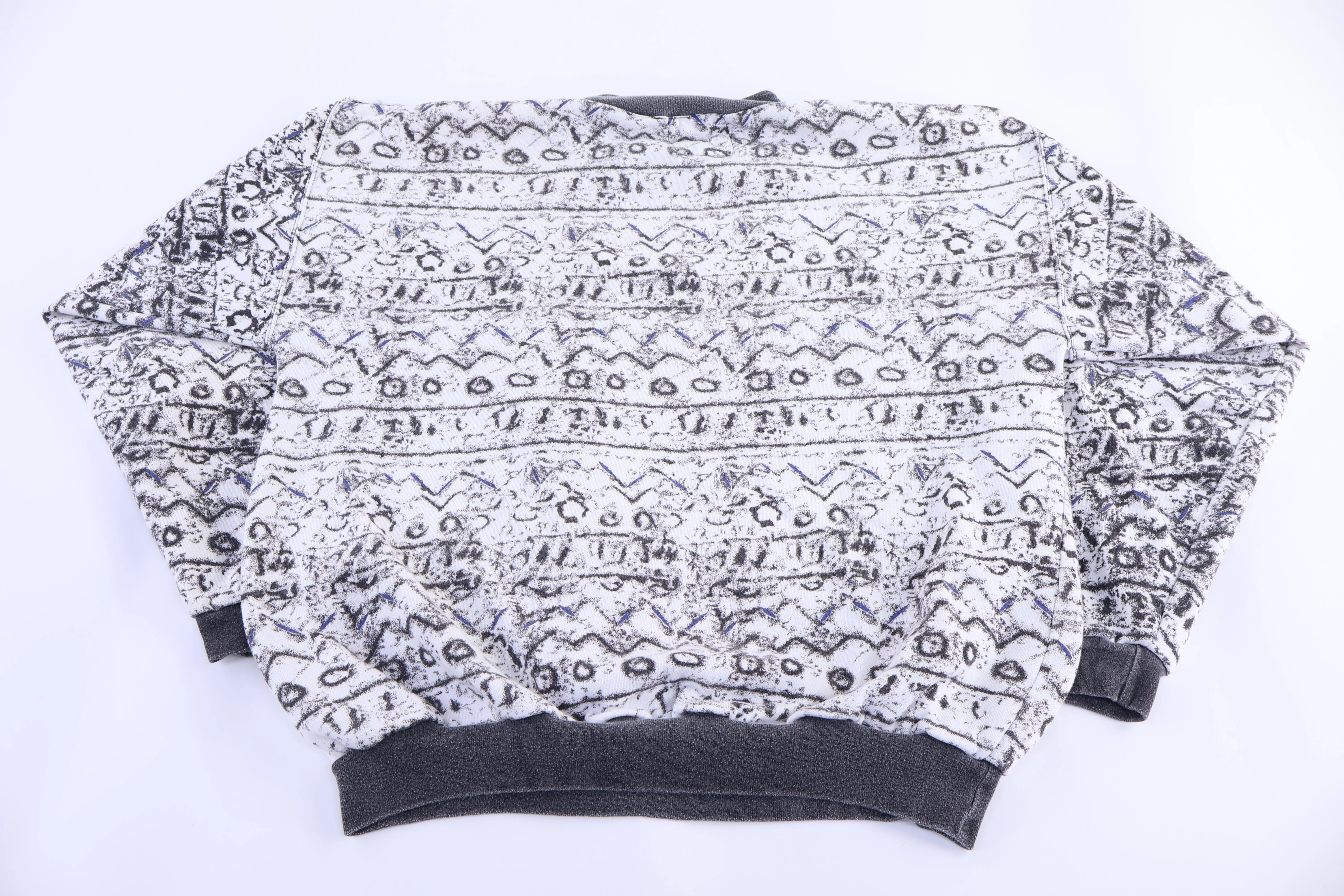 Vintage Santana Multipattern Pullover Sweater - Image 2