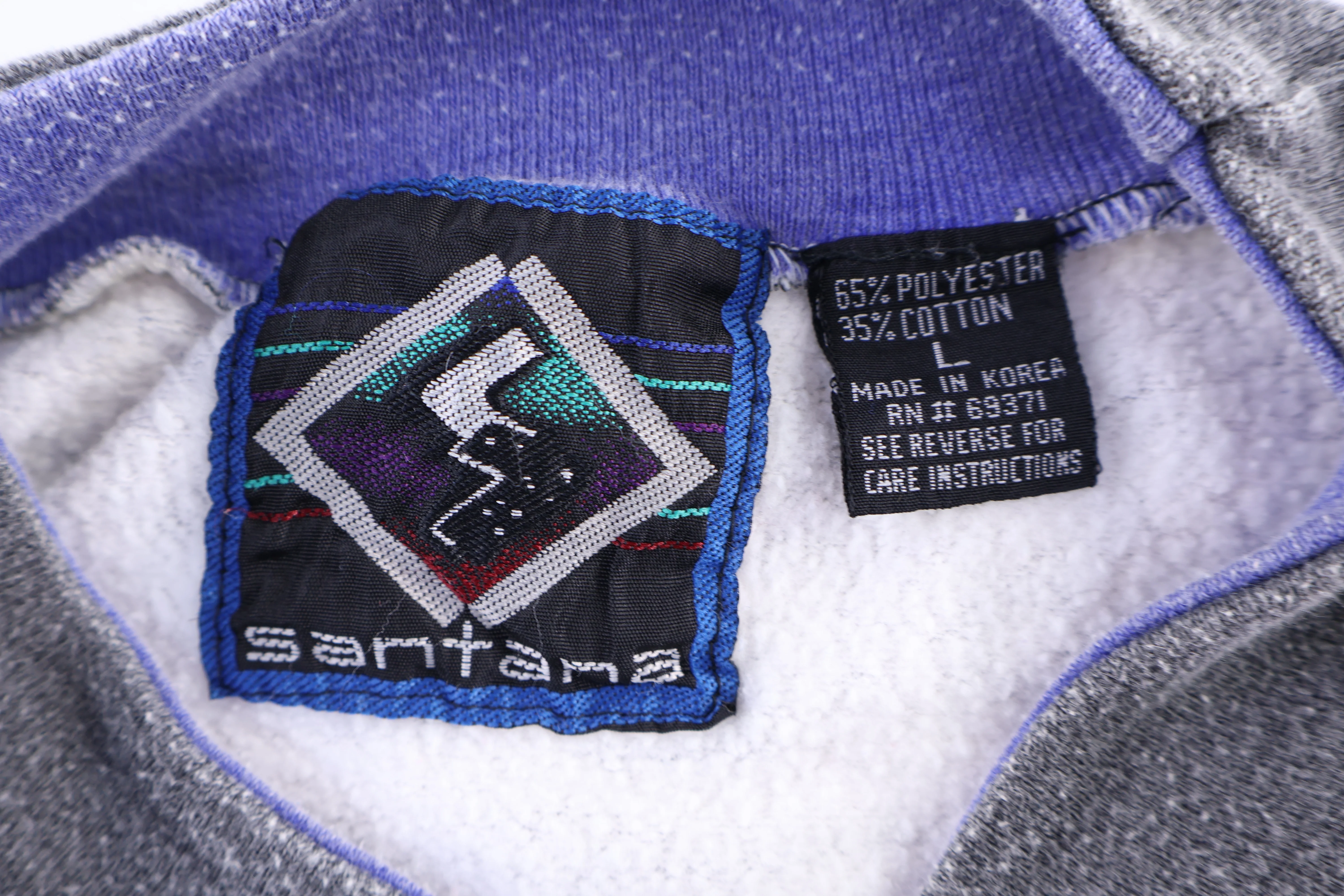 Vintage Santana Multipattern Pullover Sweater - Image 3