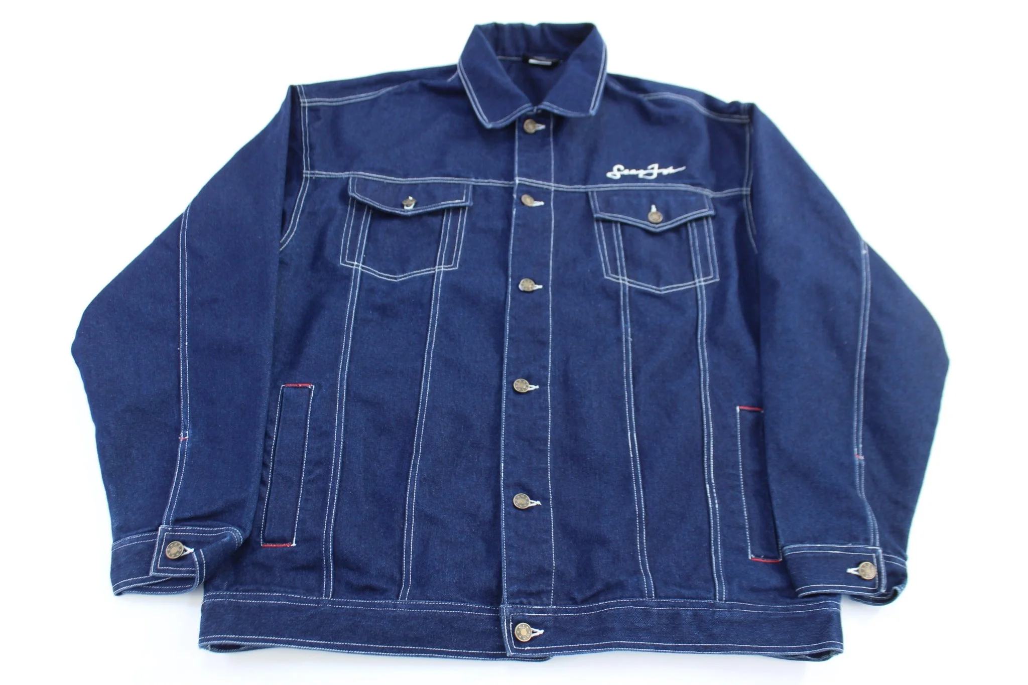 Vintage Sean John Dark Wash Denim Jacket