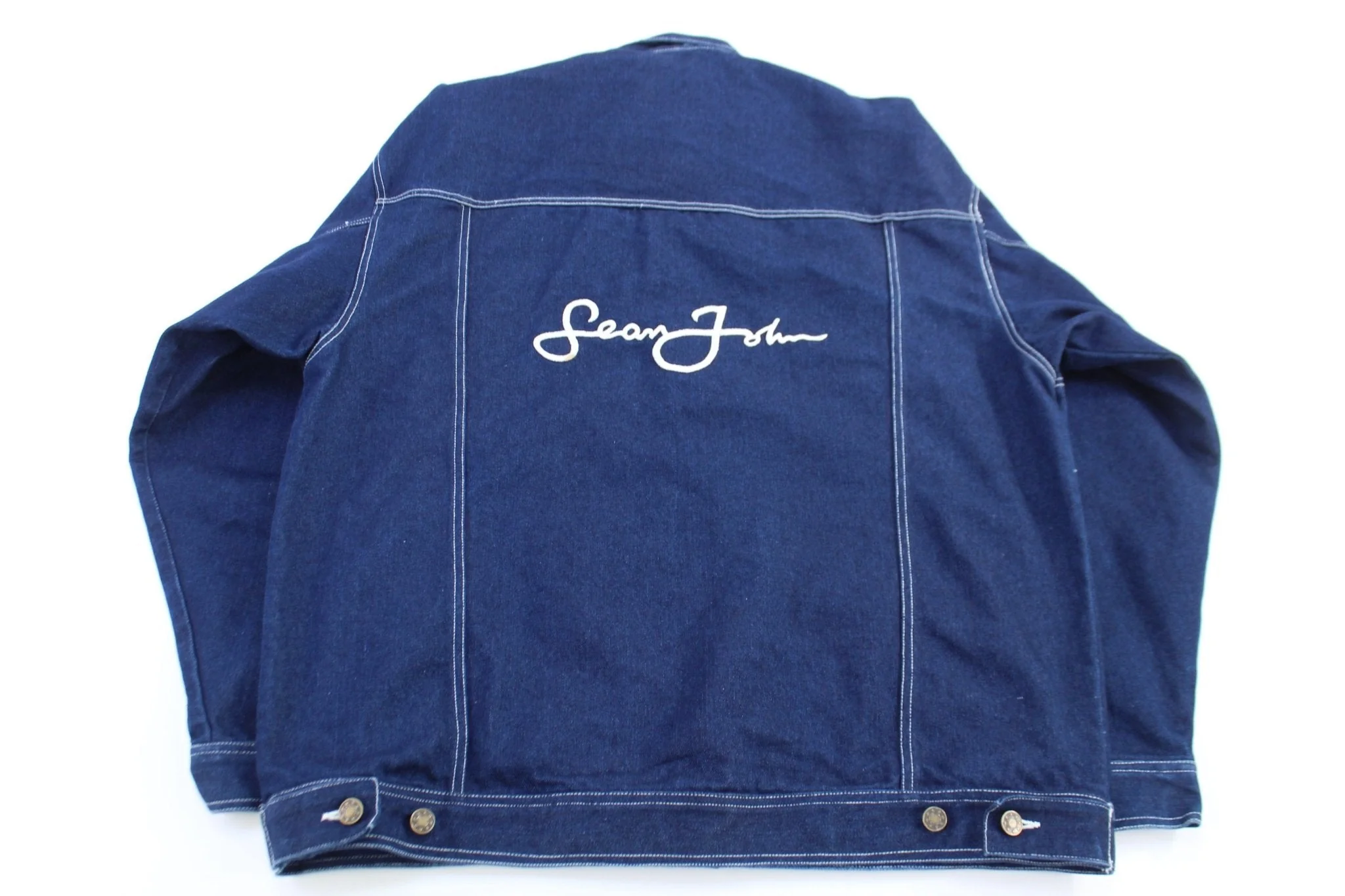 Vintage Sean John Dark Wash Denim Jacket - Image 2