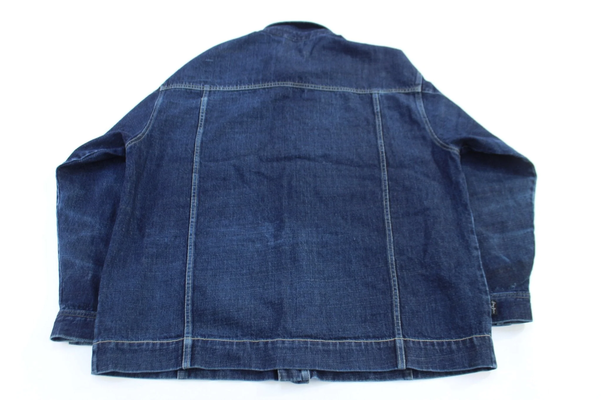 Vintage Sean John Dark Wash Trucker Jacket - Image 2