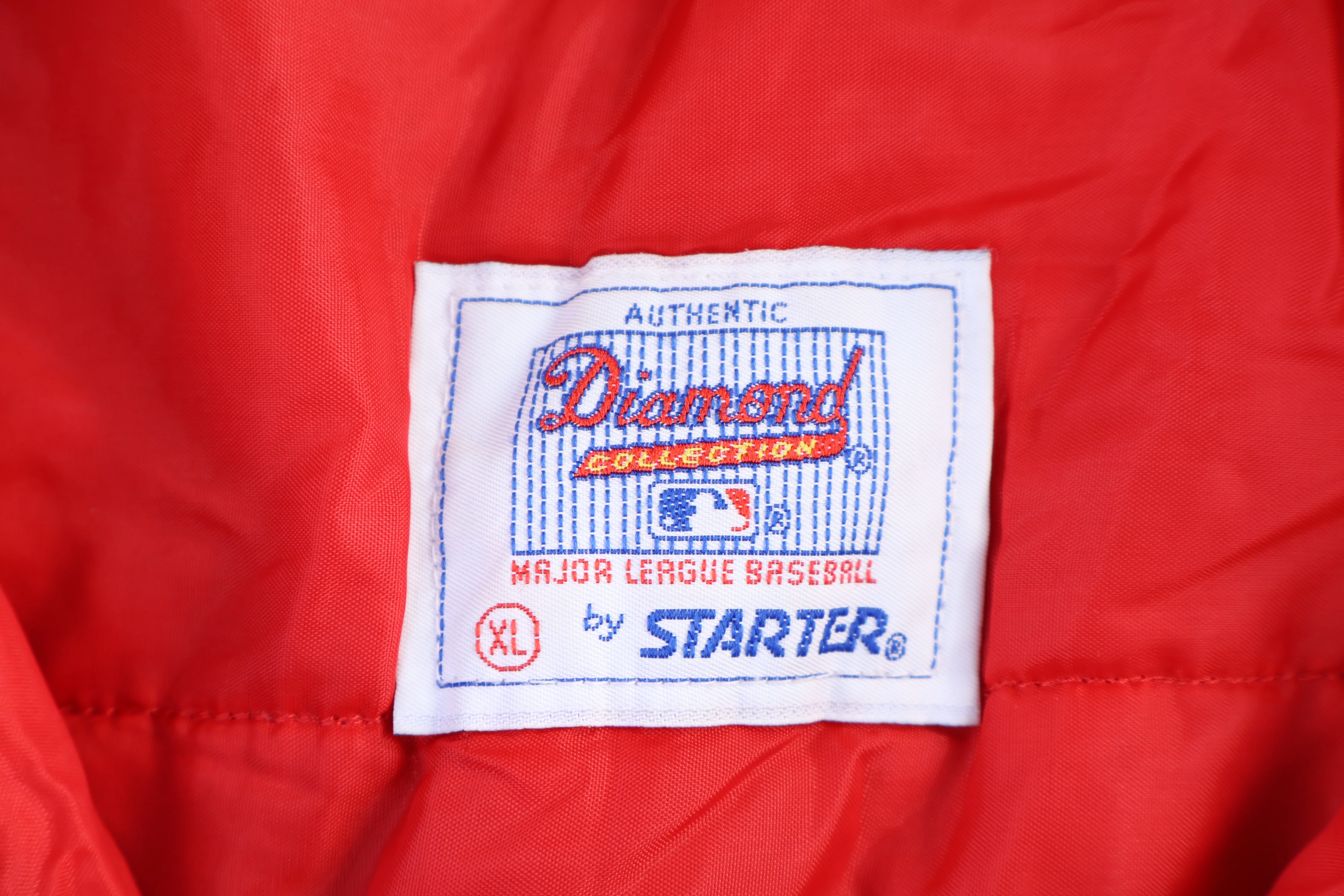 Vintage Starter Chicago Cubs Baseball Full Snap Jacket - Image 4