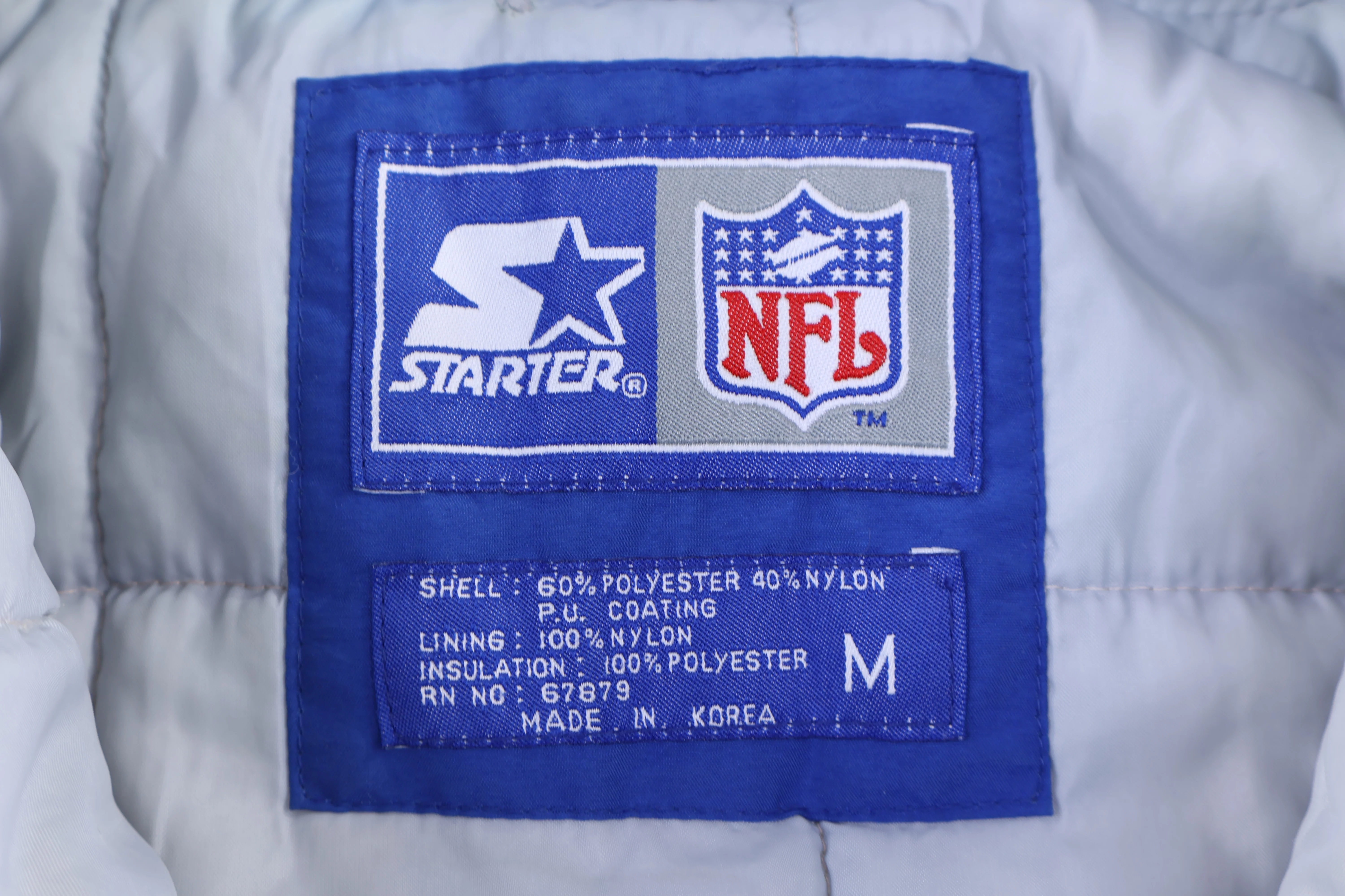 Vintage Starter Dallas Cowboys Football Full Zip Jacket - Image 3