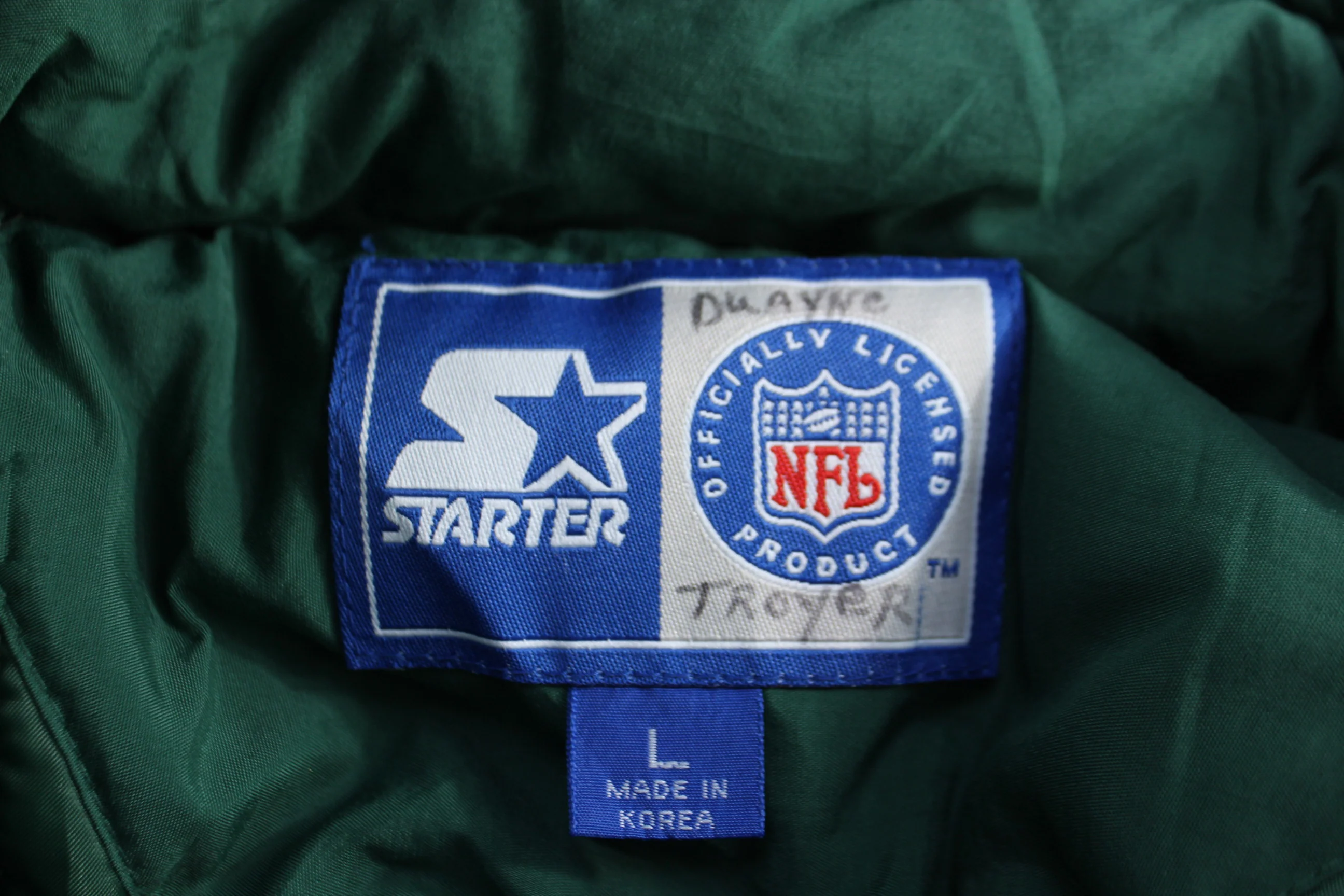 Vintage Starter Green Bay Packers Football Full Zip Jacket - Image 3