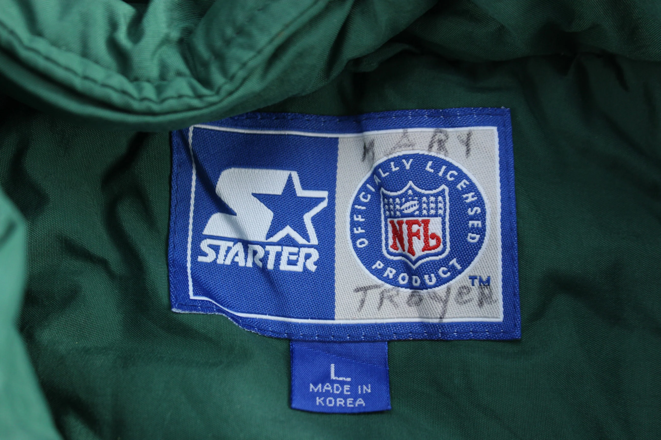 Vintage Starter Green Bay Packers Football Full Zip Jacket - Image 3