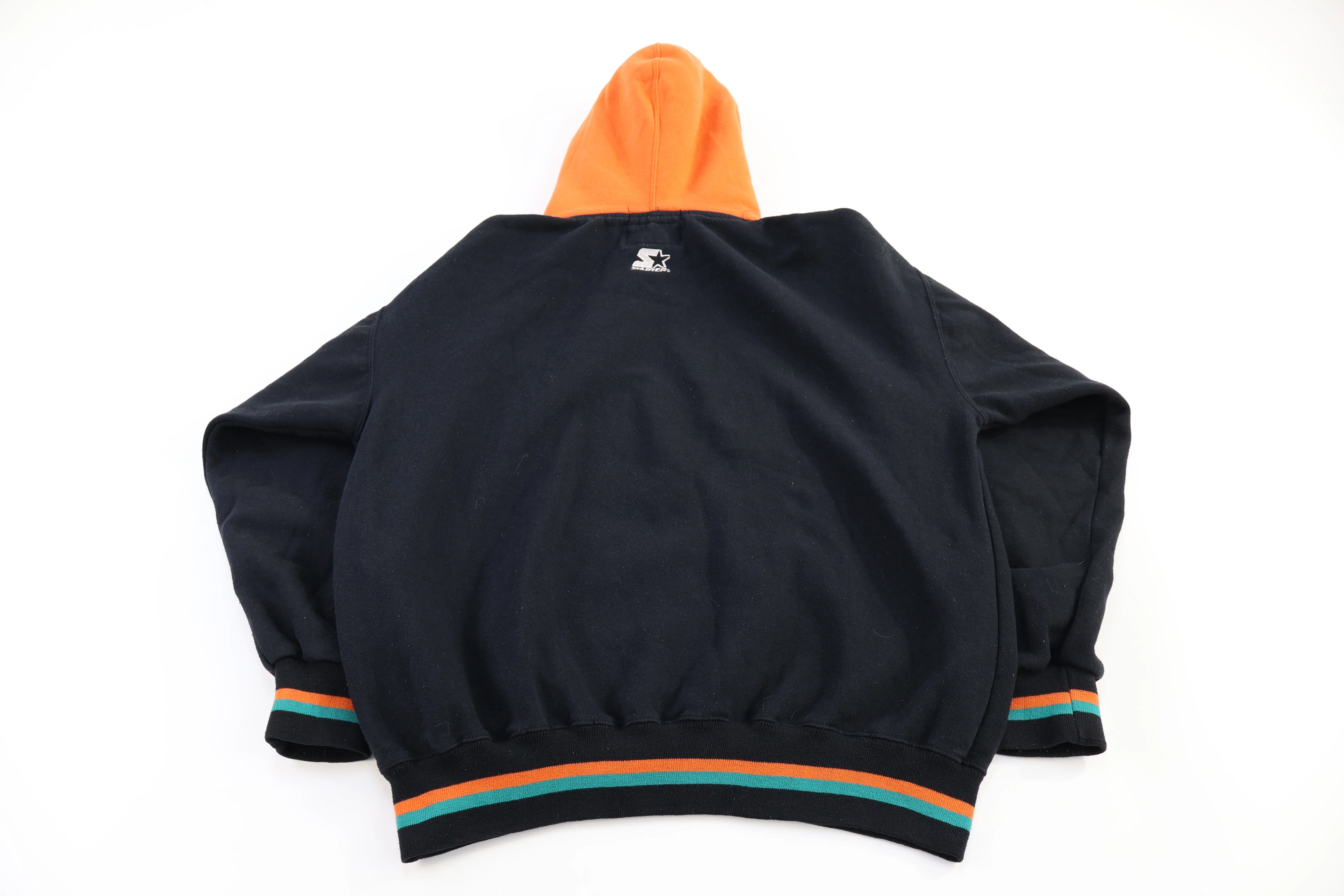 Vintage Starter Miami Dolphins Football Pullover Hoodie - Image 2