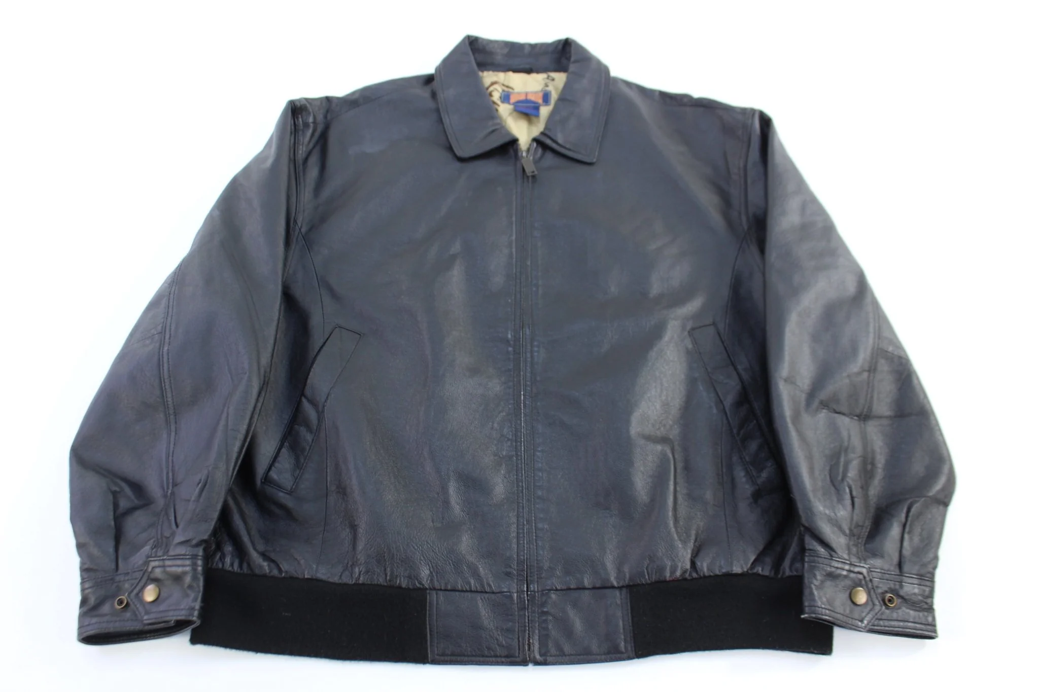 Vintage Stone Creek Full Zip Leather Jacket