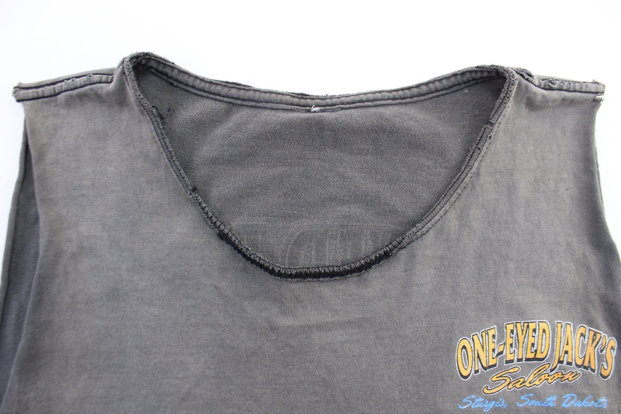 Vintage Sturgis South Dakota One Eyed Jack's Graphic Tank Top - Image 5