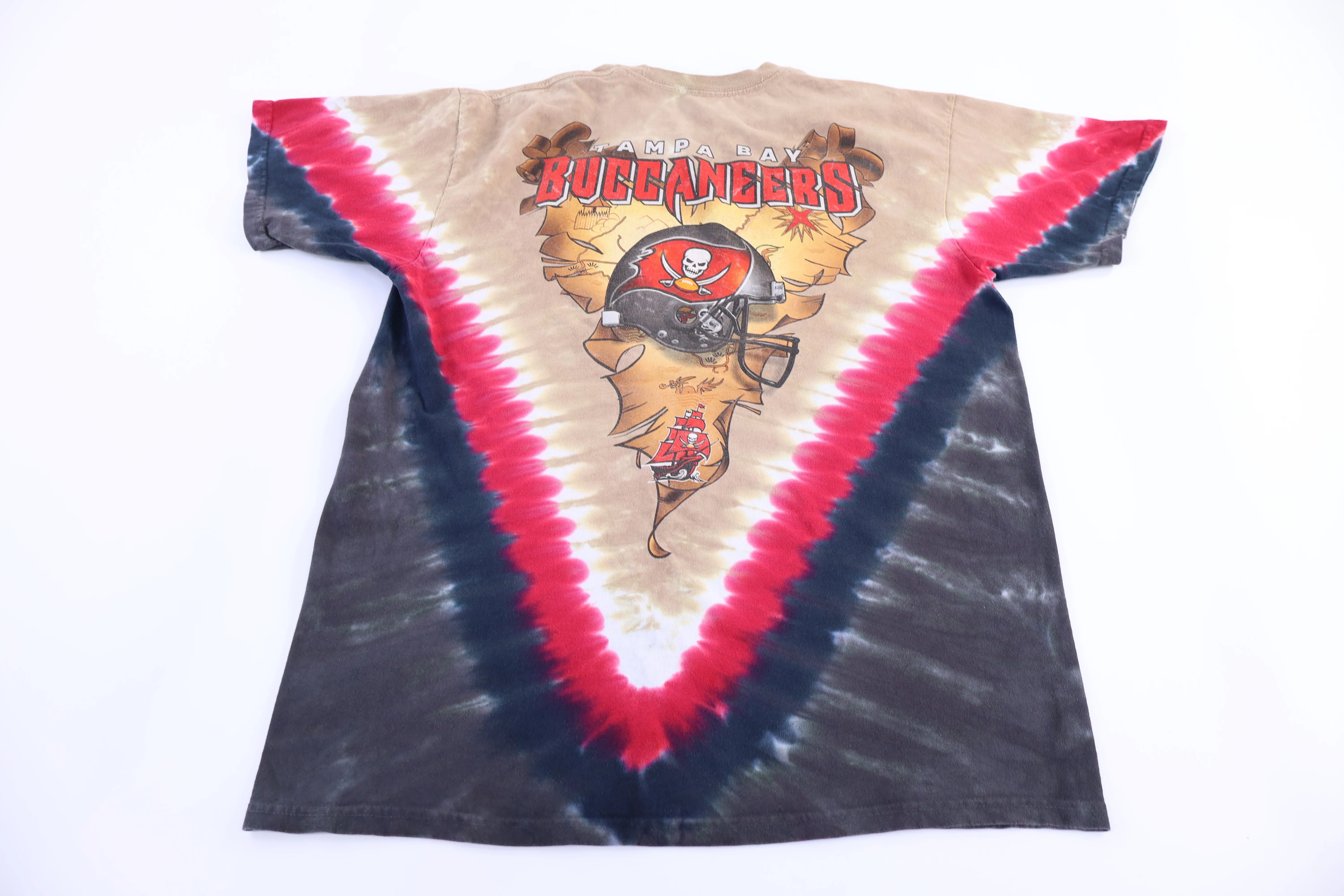 Vintage Tampa Bay Buccaneers Football Tie Dye T-shirt - Image 2