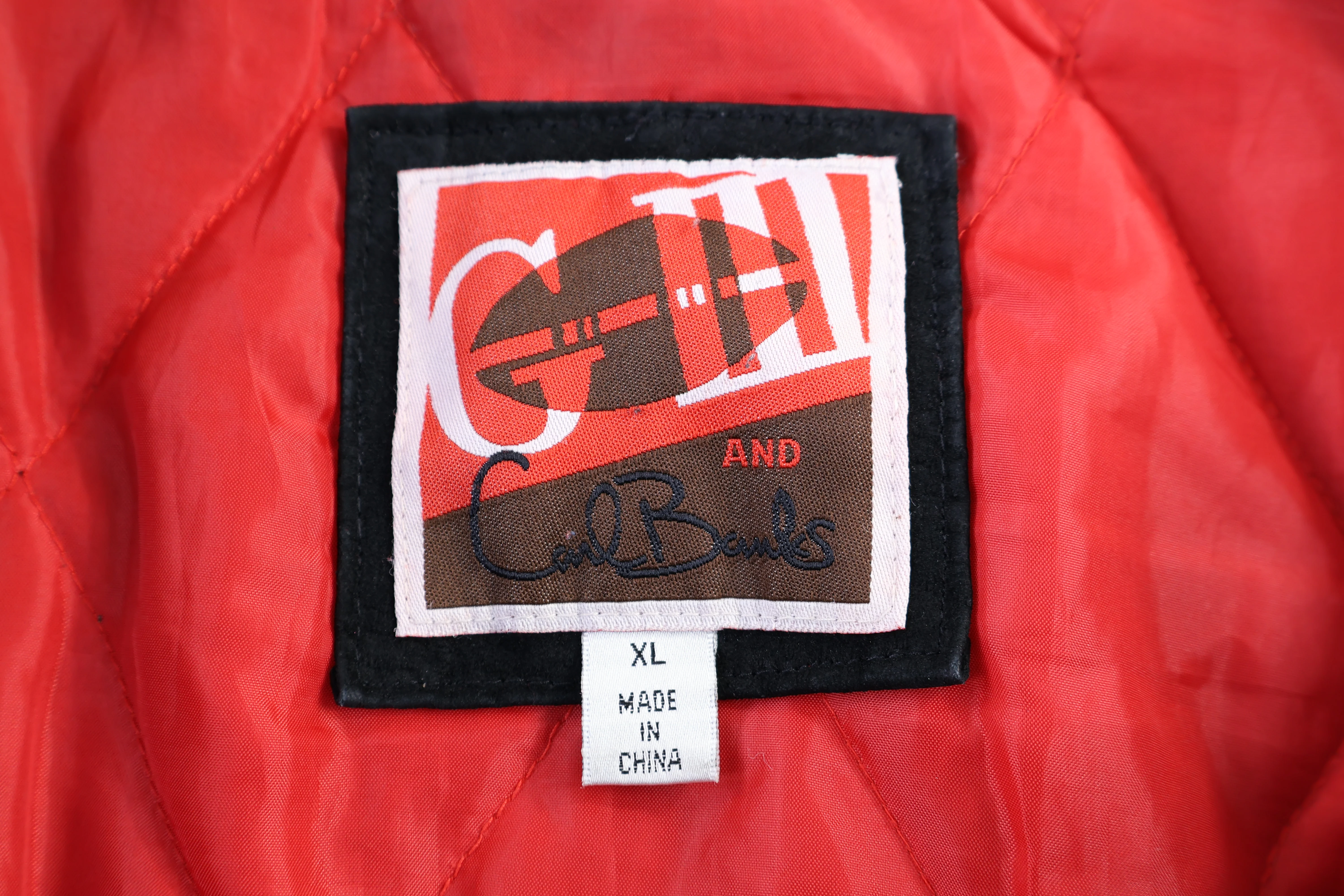 Vintage Tampa Bay Buccaneers Leather Suede Full Zip Jacket - Image 3