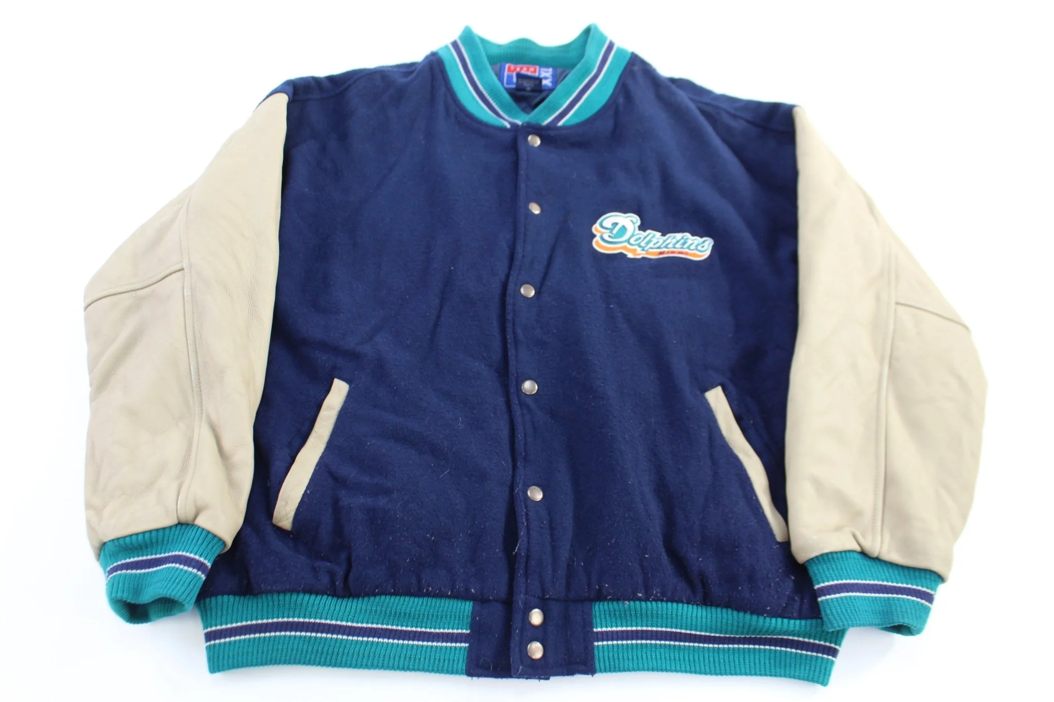 Vintage Team NFL Miami Dolphins Football Varsity Jacket