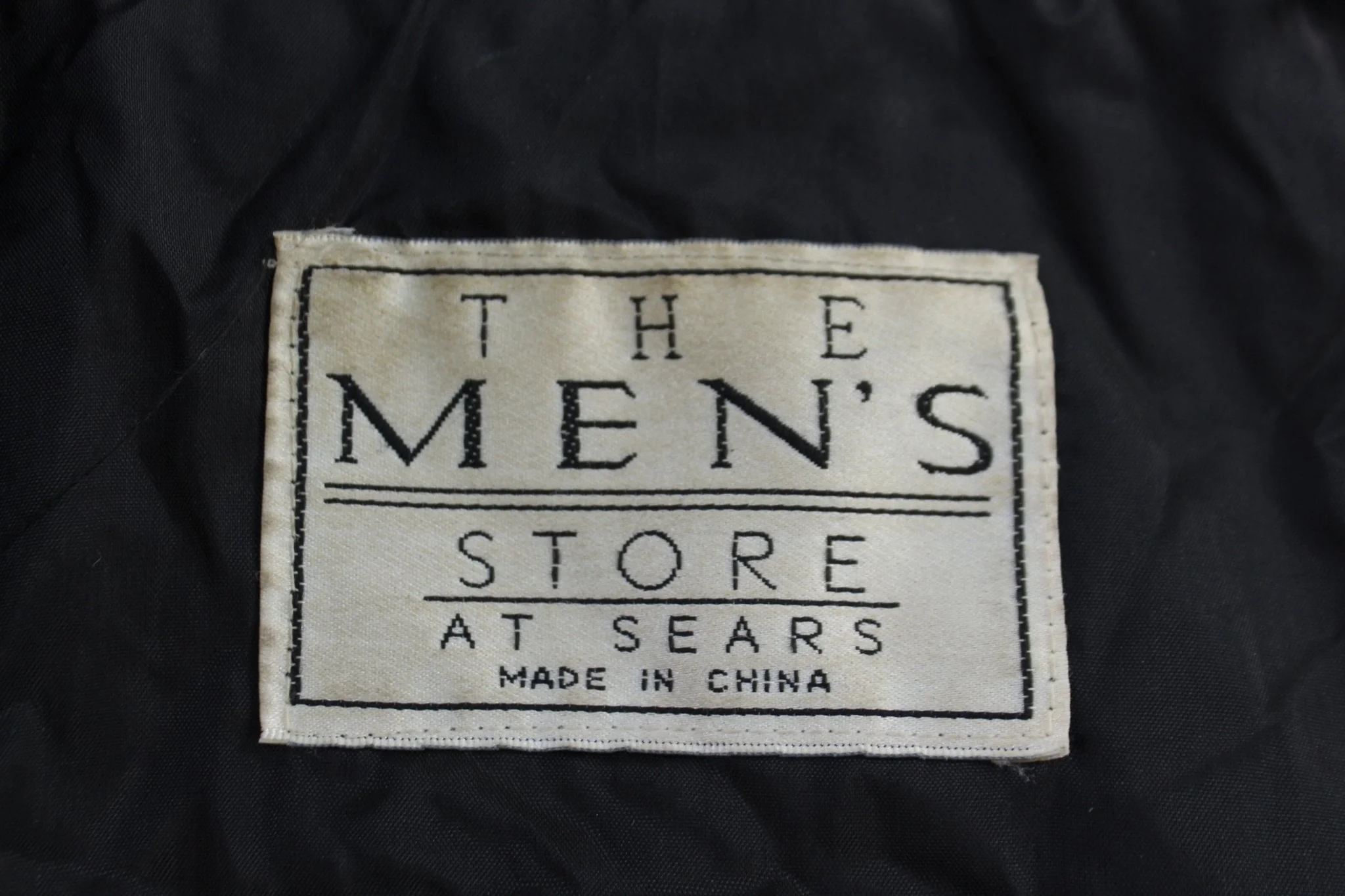 Vintage The Men's Store Black Leather Jacket - Image 3