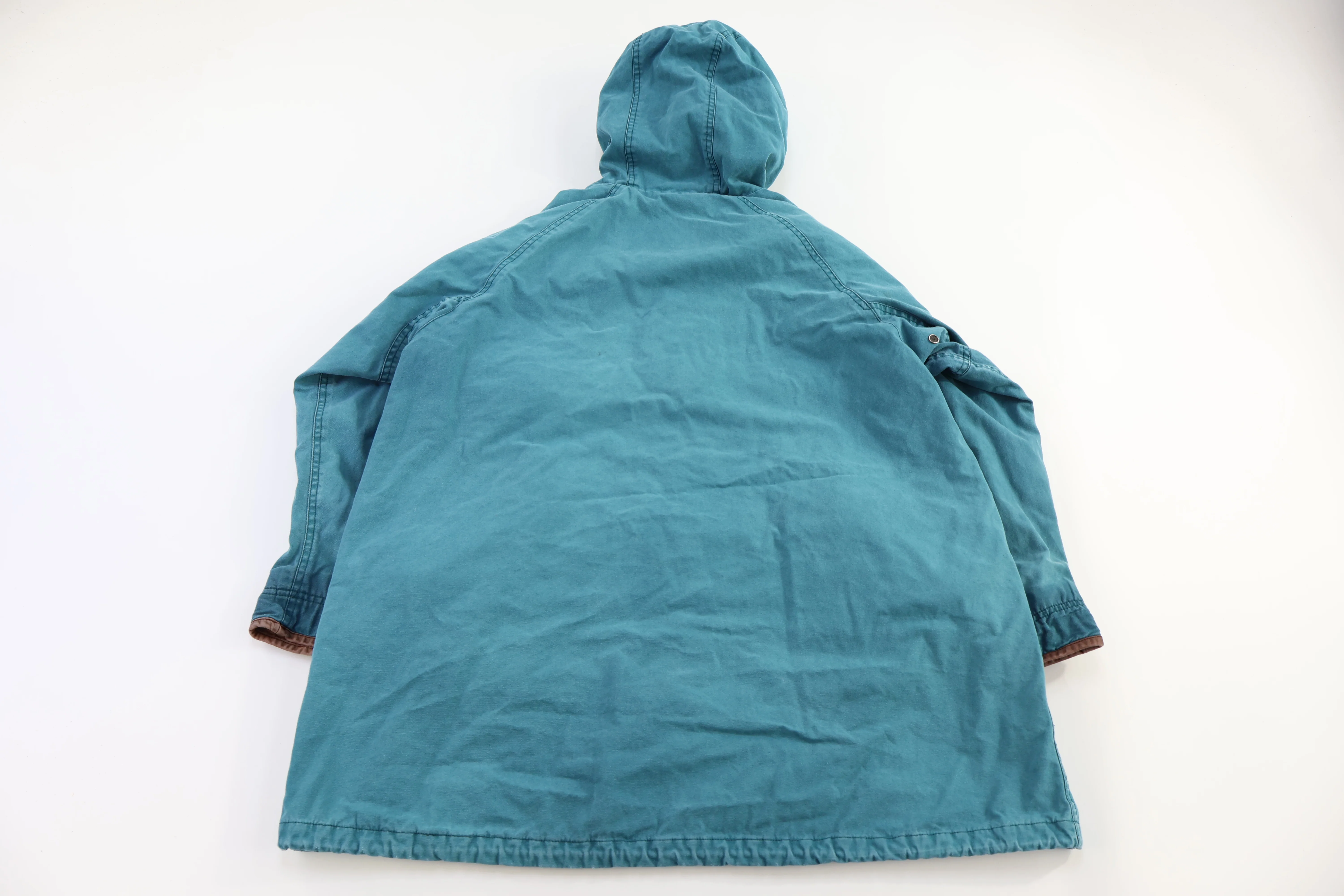Vintage Timberland Green Buckled Hooded Jacket - Image 2