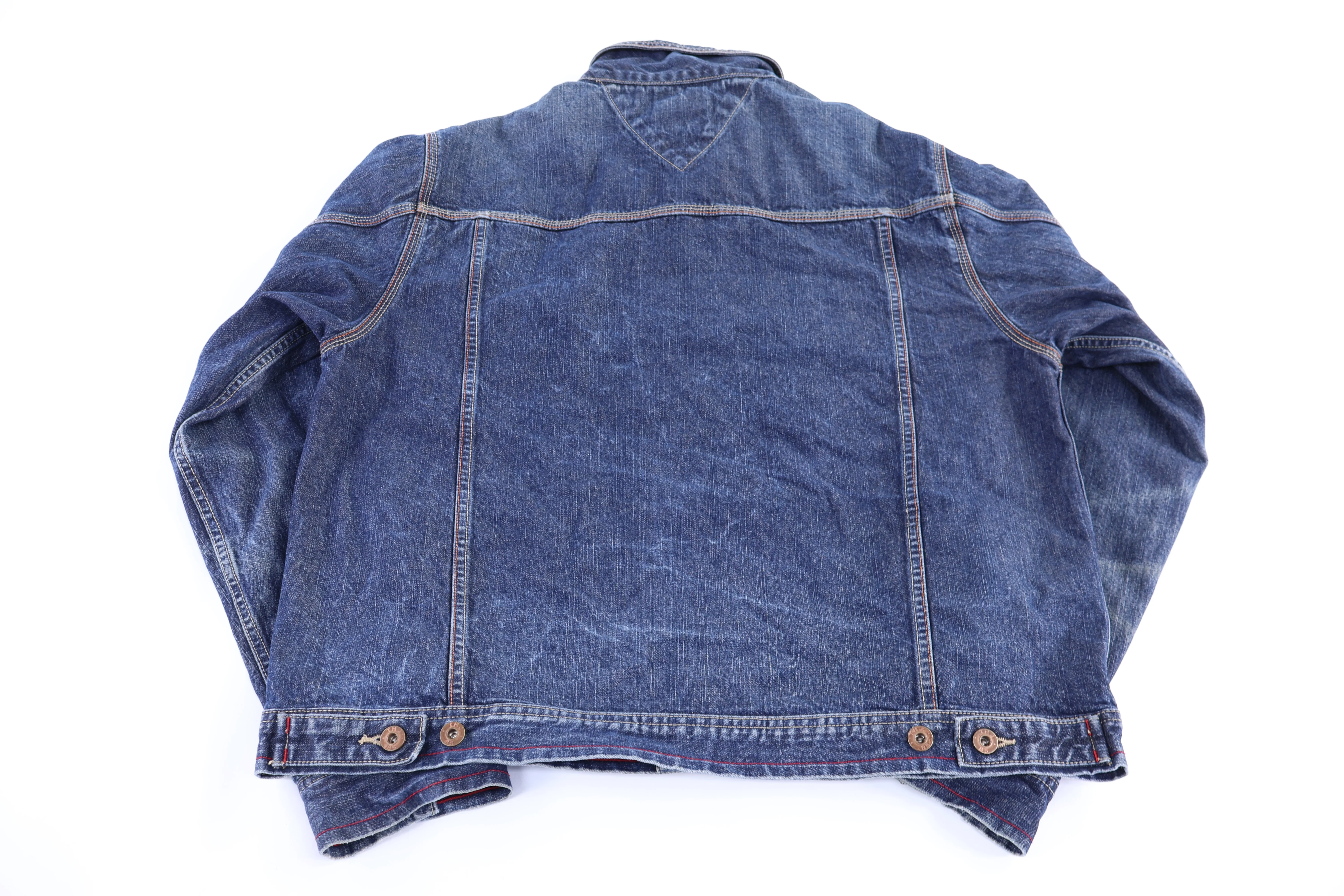Vintage Tommy Hilfiger Dark Wash Denim Jacket - Image 2