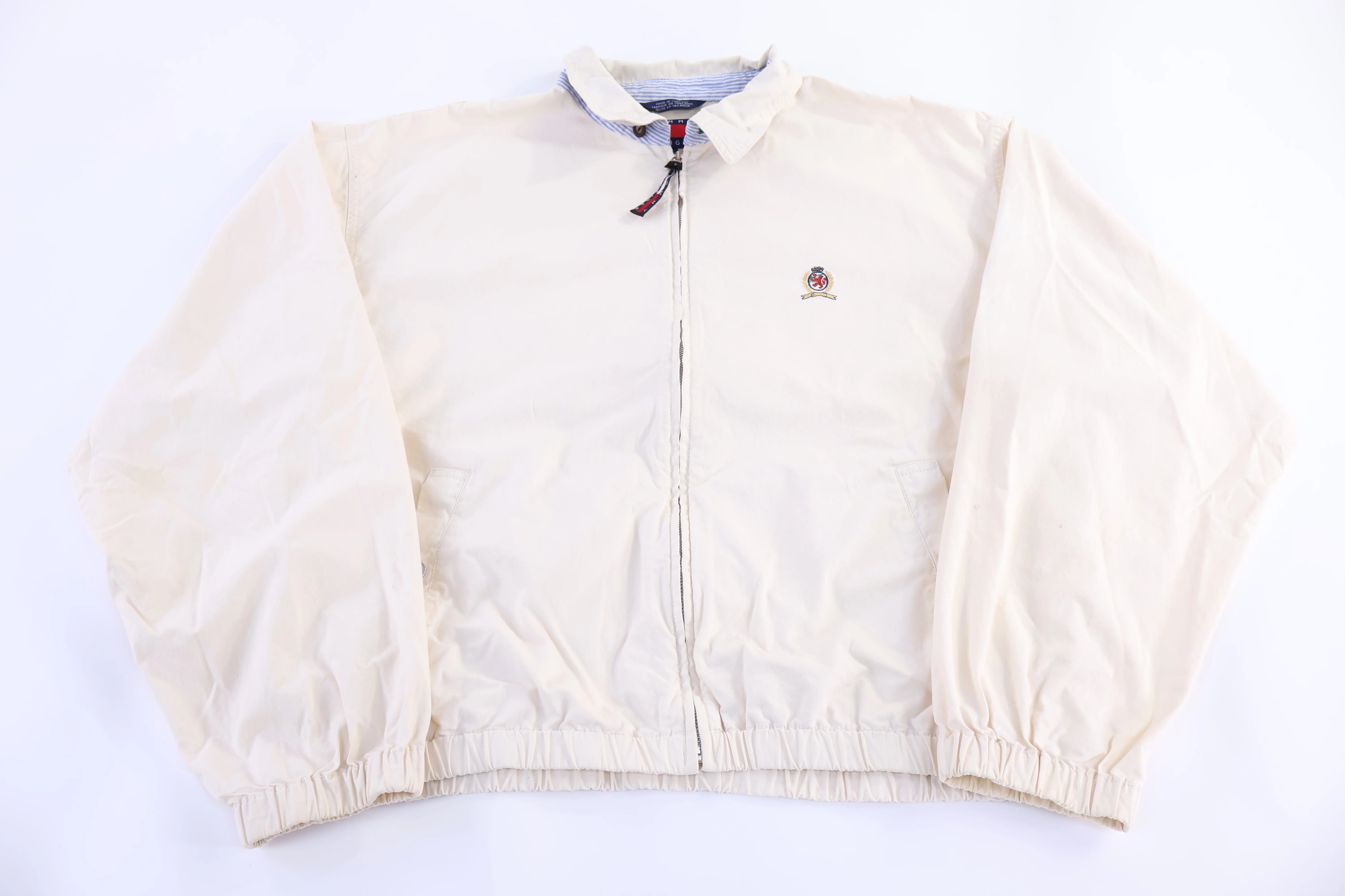 Vintage Tommy Hilfiger Embroidered Logo Full Zip Jacket