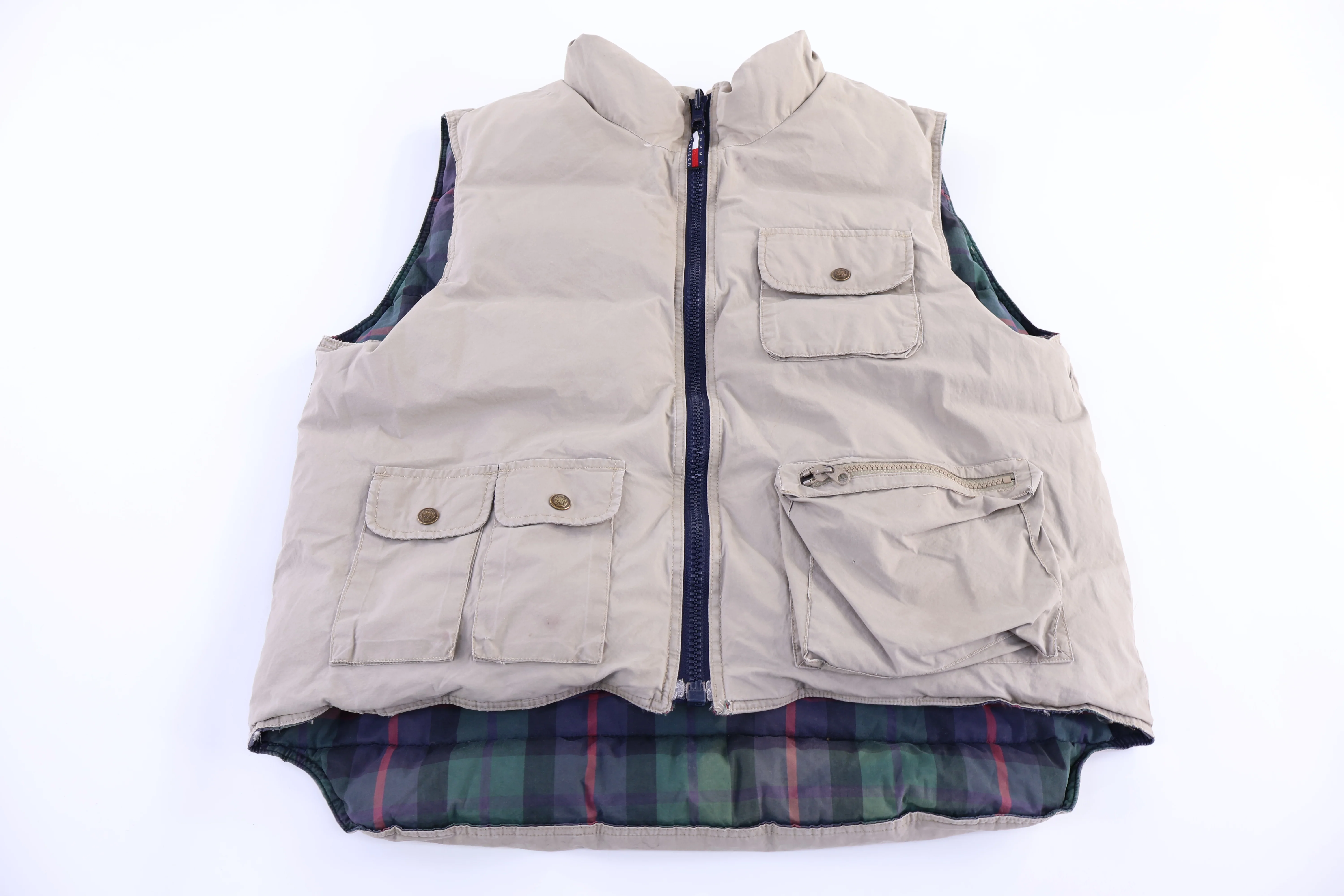 Vintage Tommy Hilfiger Full Zip Reversible Vest