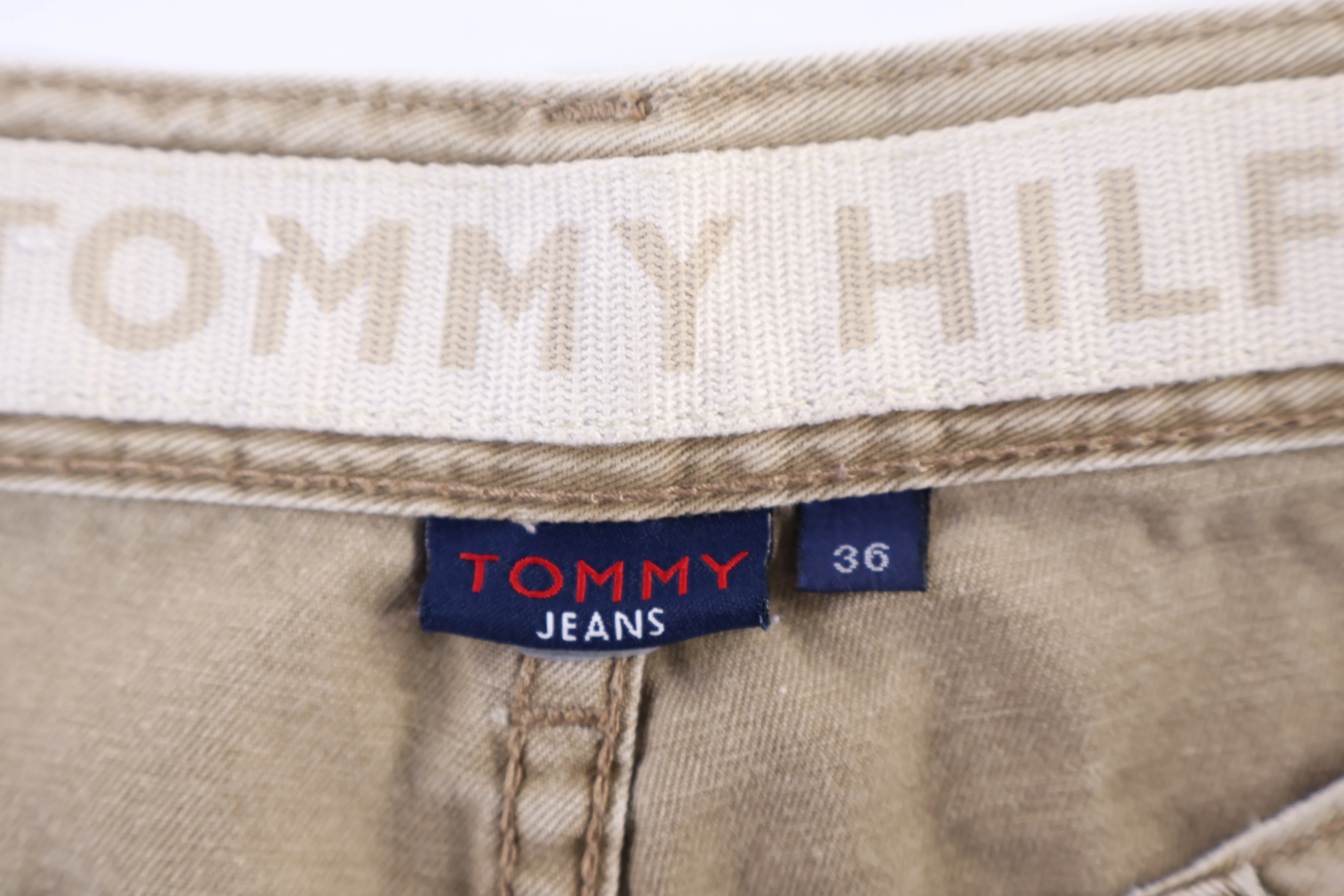 Vintage Tommy Hilfiger Tan Cargo Pants - Image 4