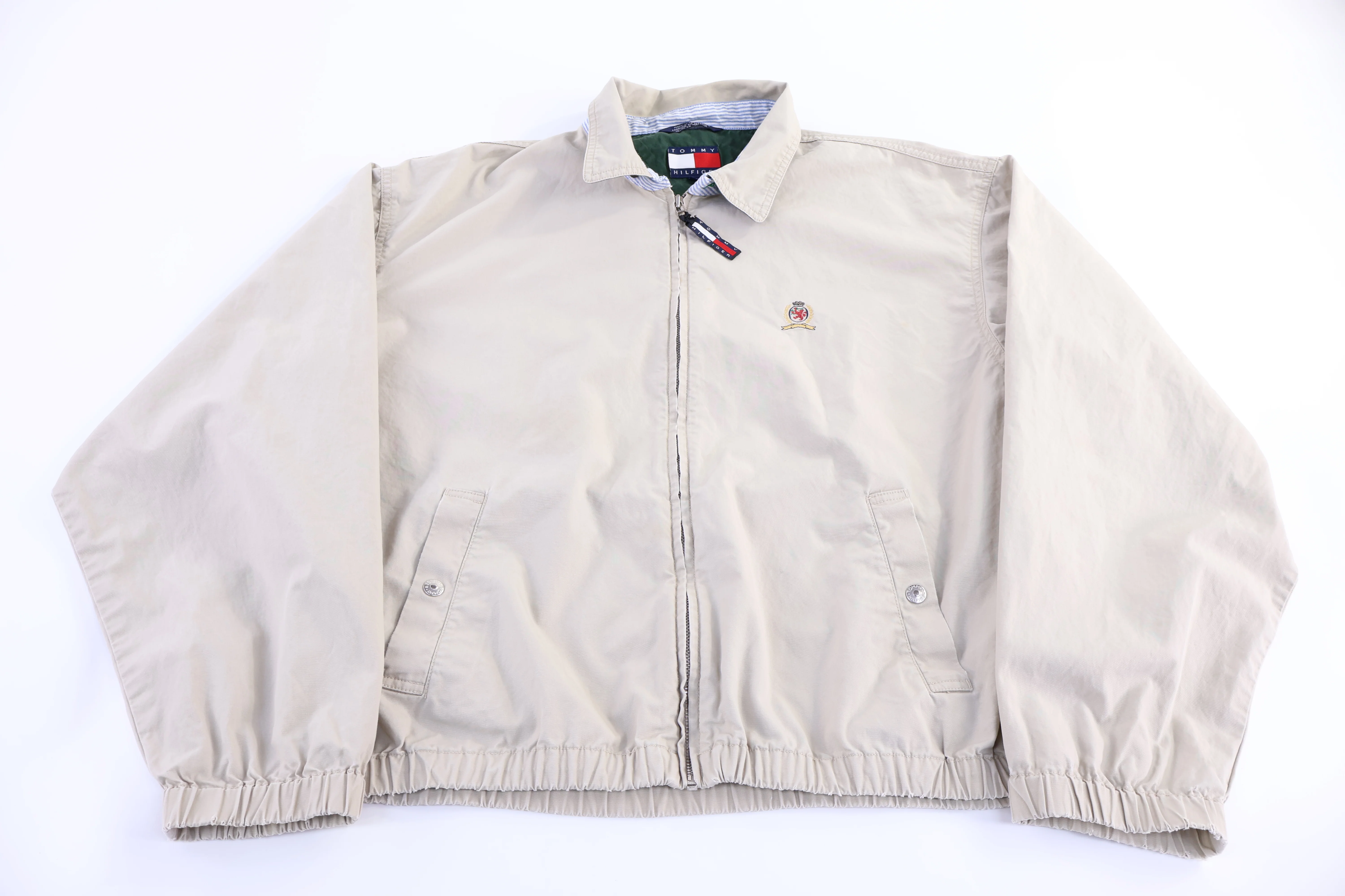 Vintage Tommy Hilfiger Tan Full Zip Jacket