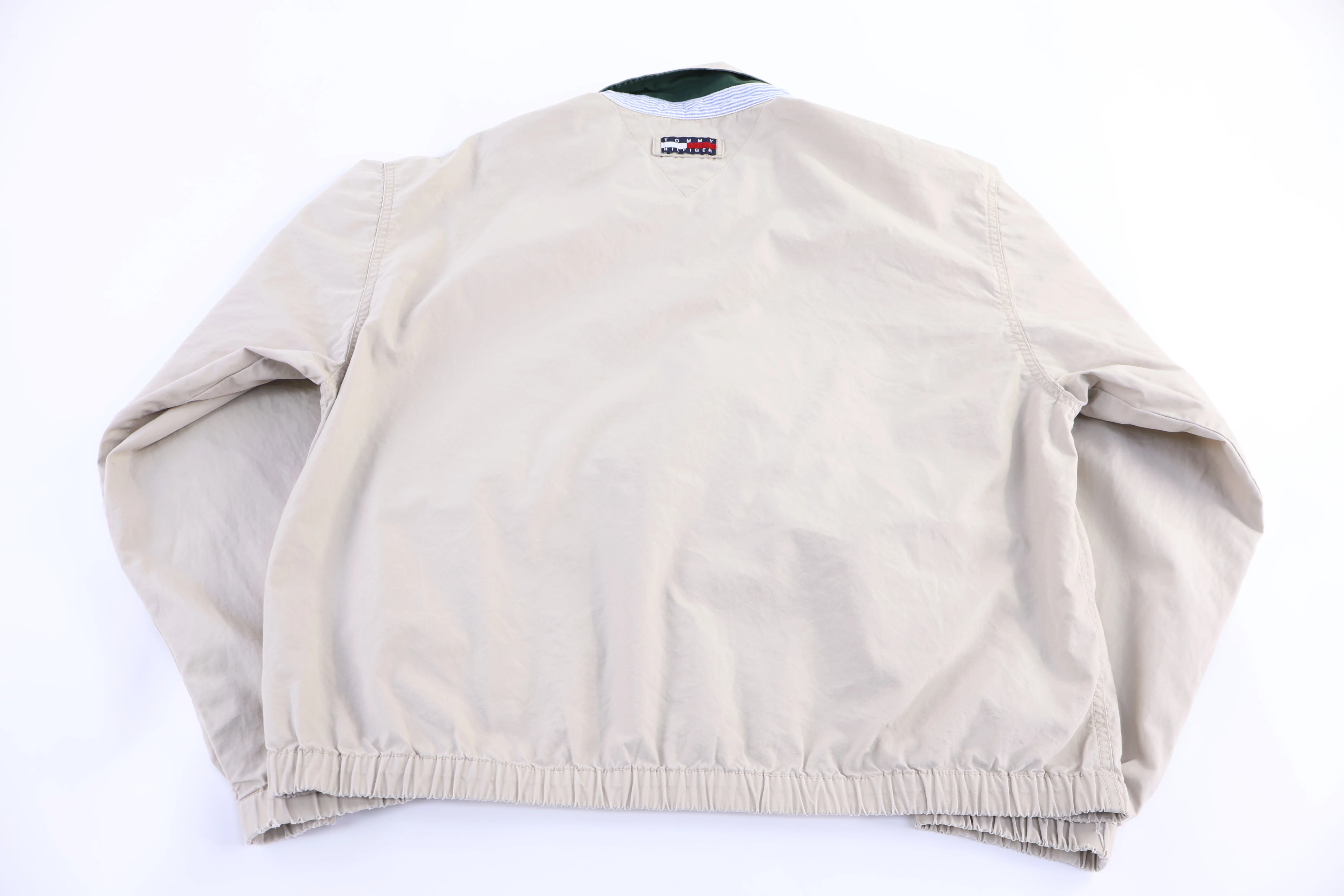 Vintage Tommy Hilfiger Tan Full Zip Jacket - Image 2