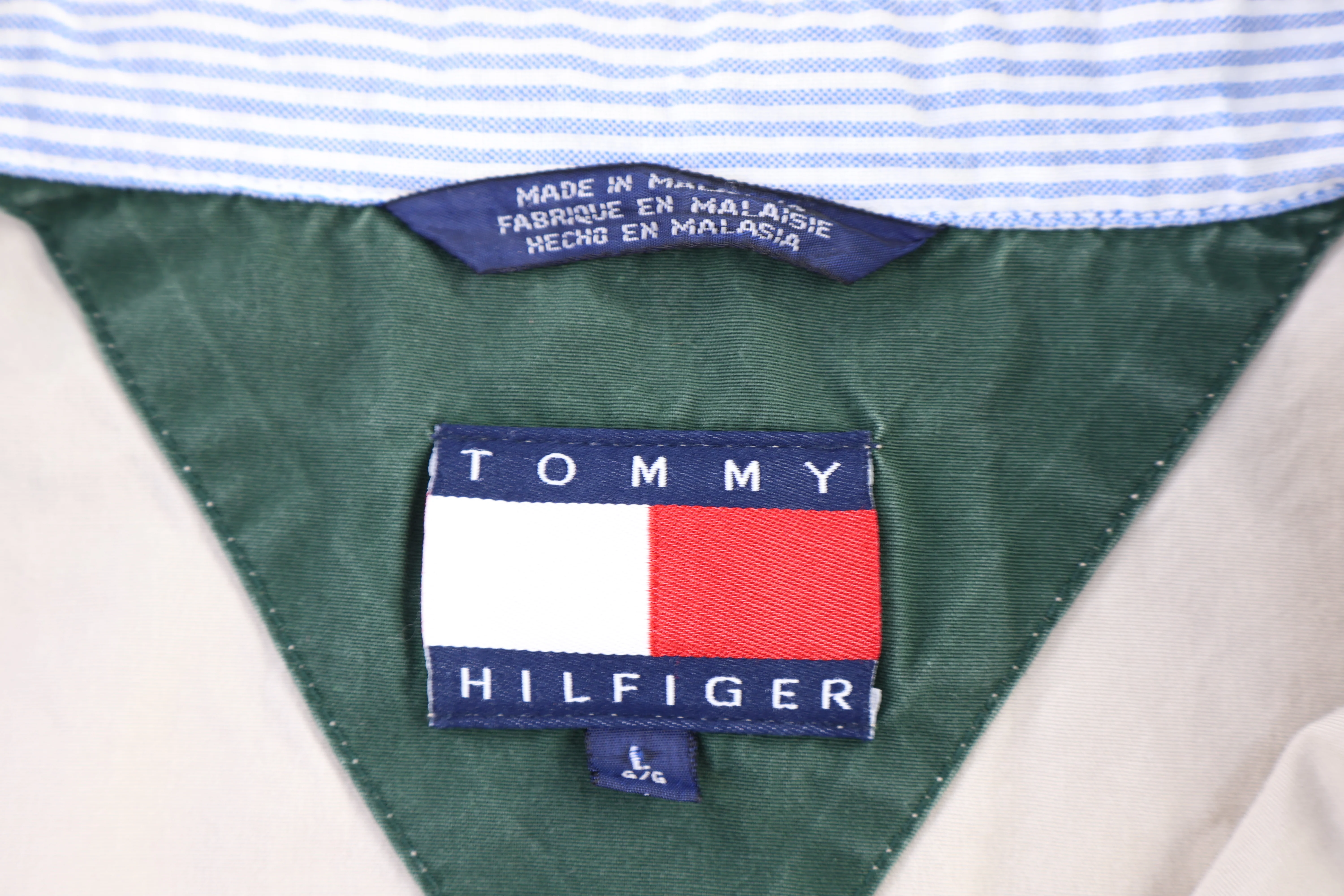 Vintage Tommy Hilfiger Tan Full Zip Jacket - Image 3