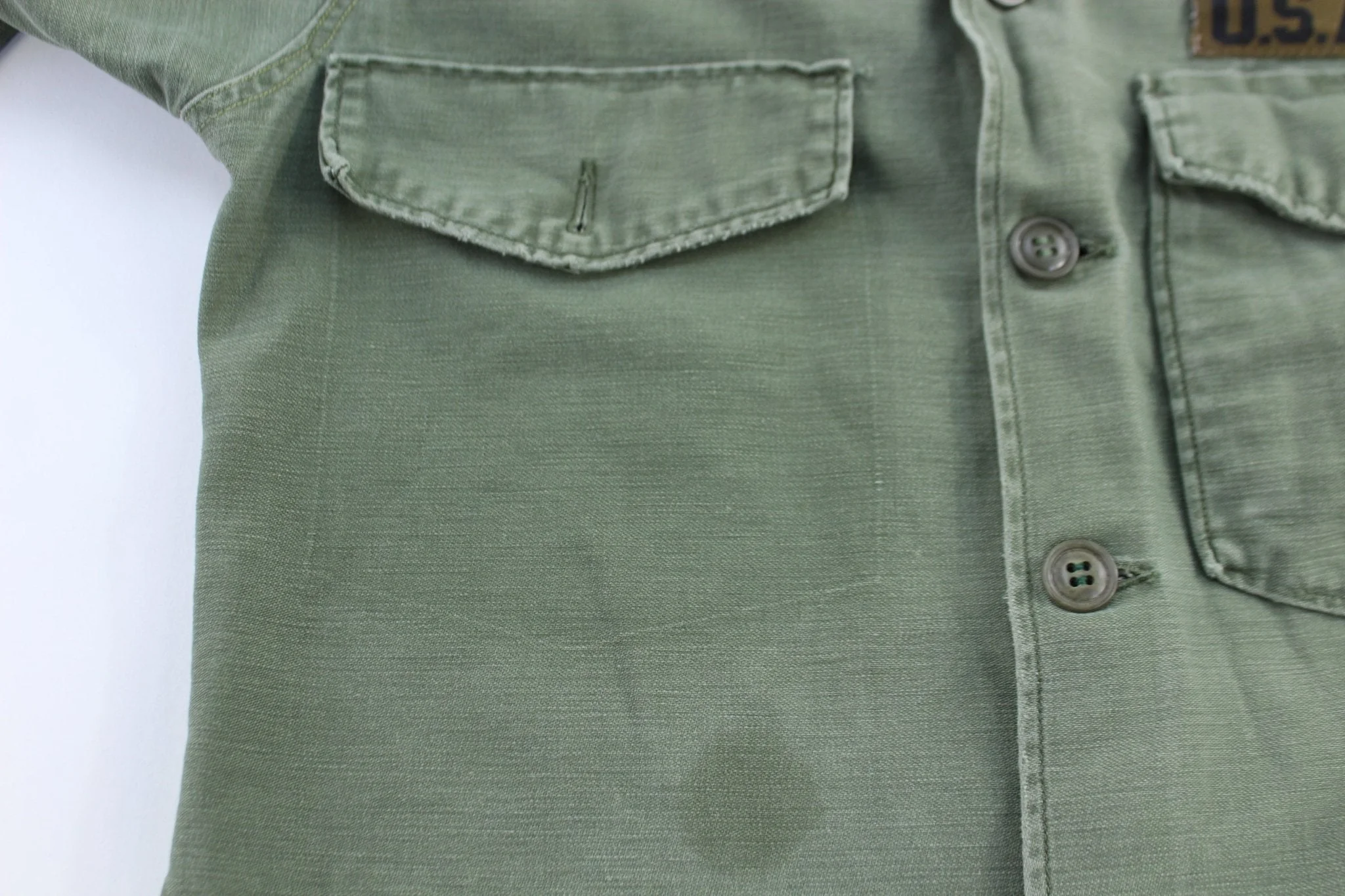 Vintage U.S. Army Green LS Button Down - Image 3