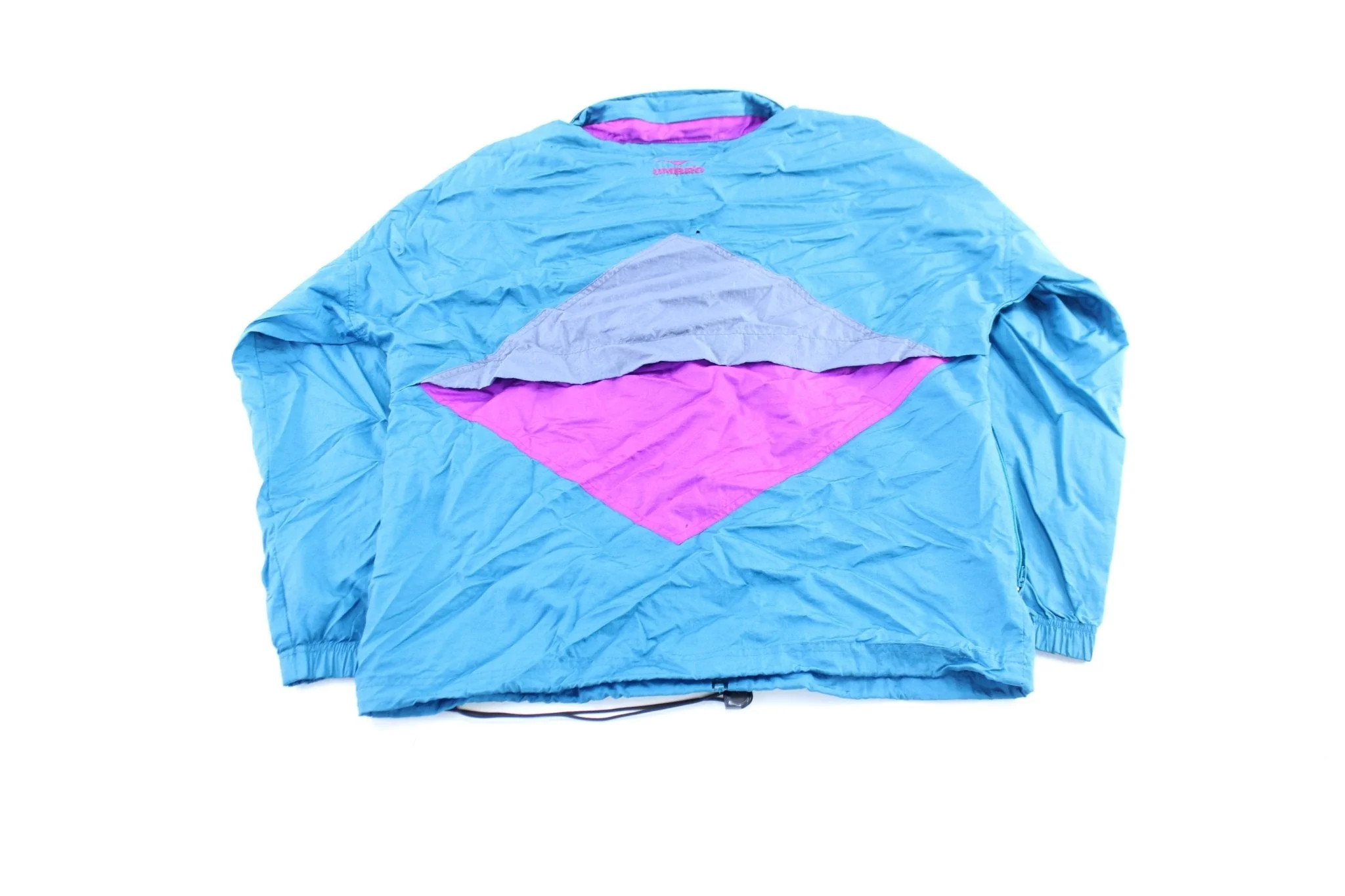 Vintage Umbro Embroidered Logo Blue & Purple Windbreaker Jacket - Image 2